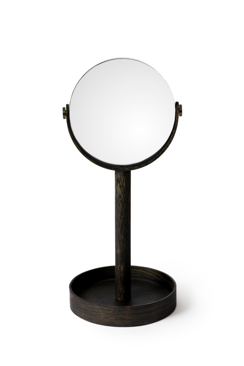 Oak Double Face Mirror with Storage Tray | Wireworks Close-up、mySite、neckold