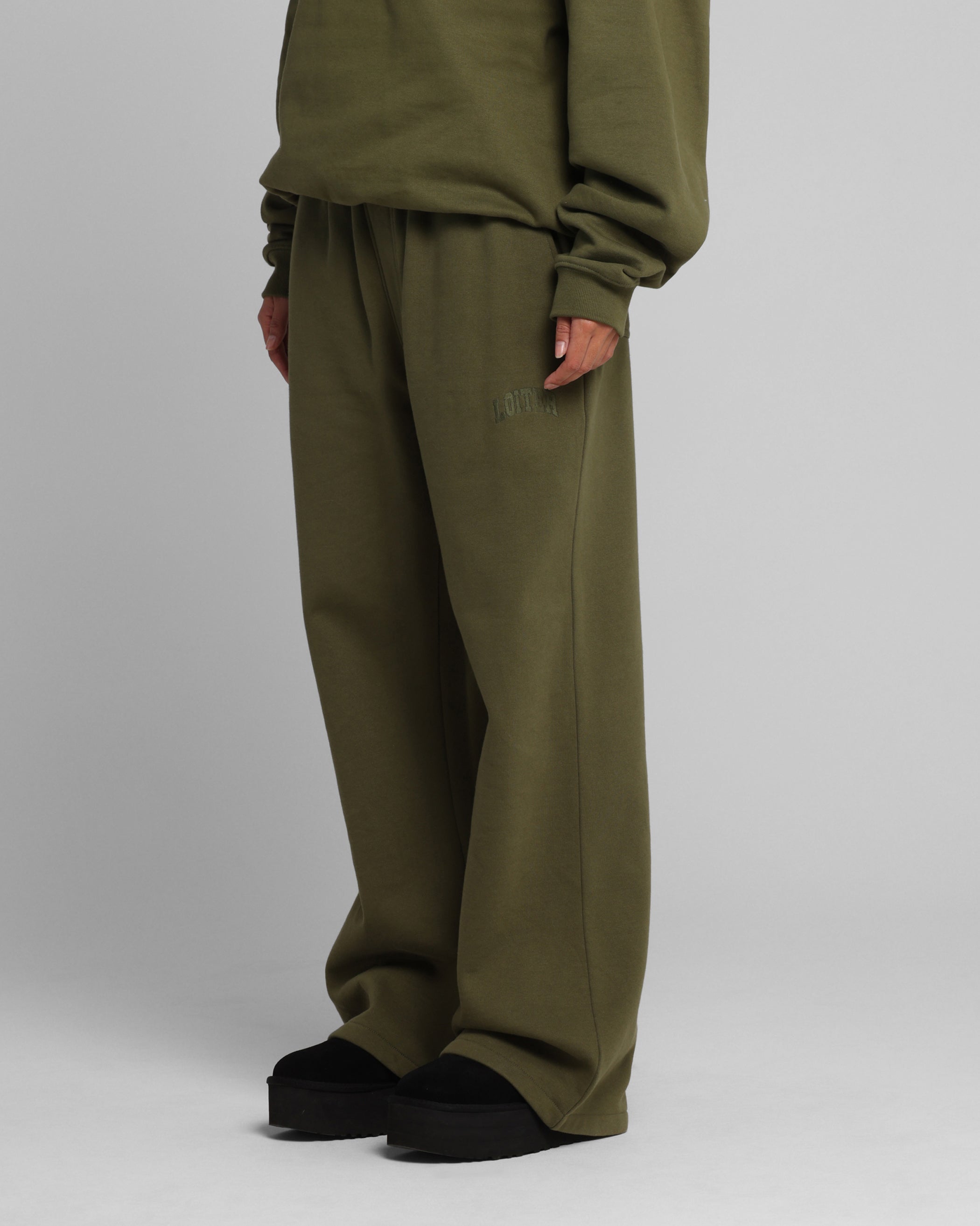 Loiter Arch Premium Sweat Pants Khaki、mySite、zt4zffjzw