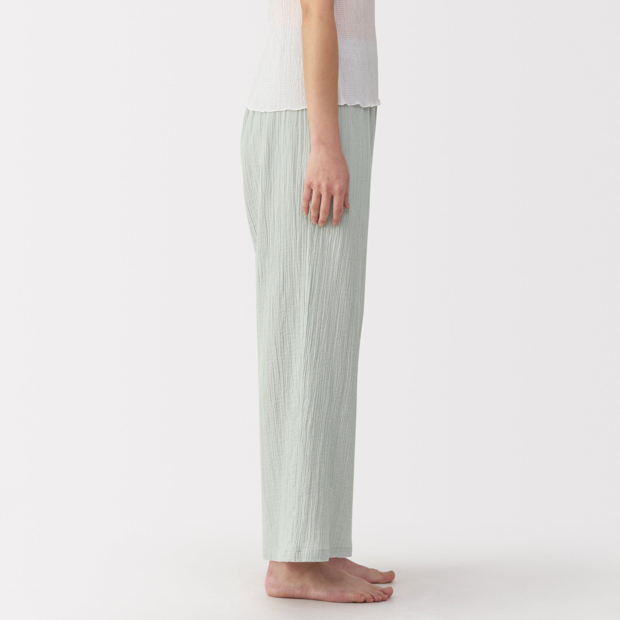  Women's Crepe Gauze Long Pants、mySite、sugarbowlscore