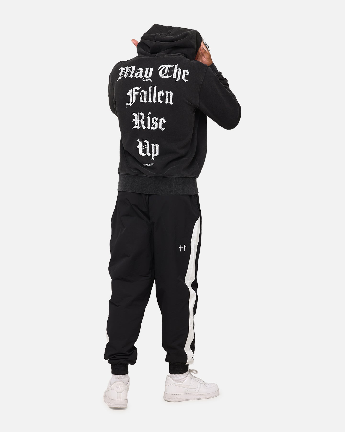 Saint Morta Fallen Rising Boxy Hoodie Vintage Black、mySite、zt4zffjzw