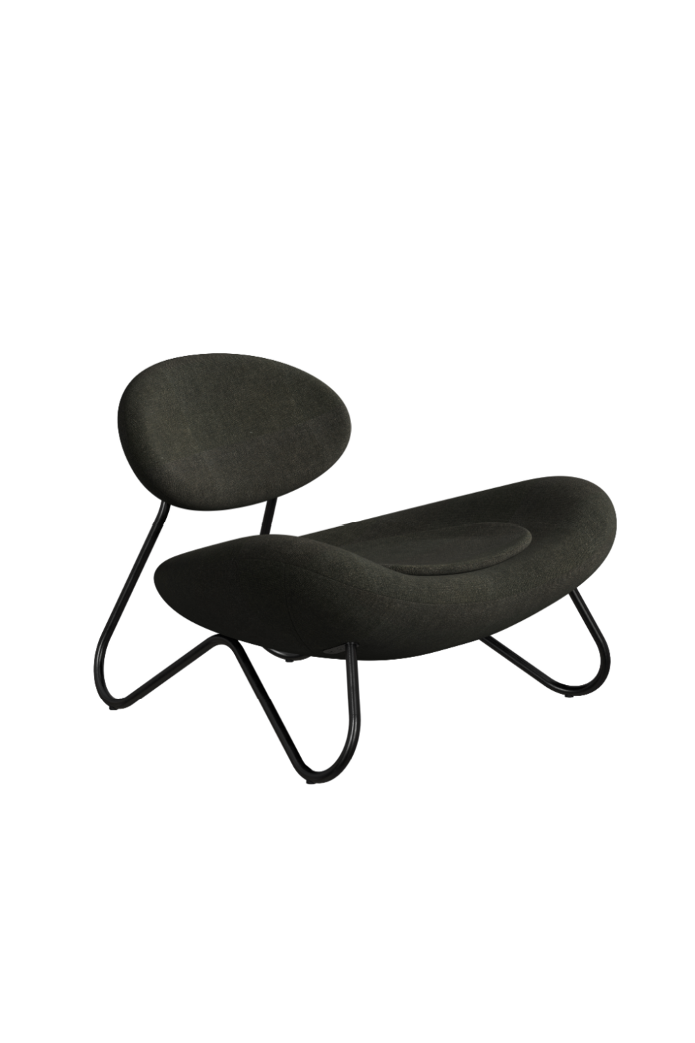 Black Fabric Modern Lounge Chair | WOUD Meadow、mySite、neckold