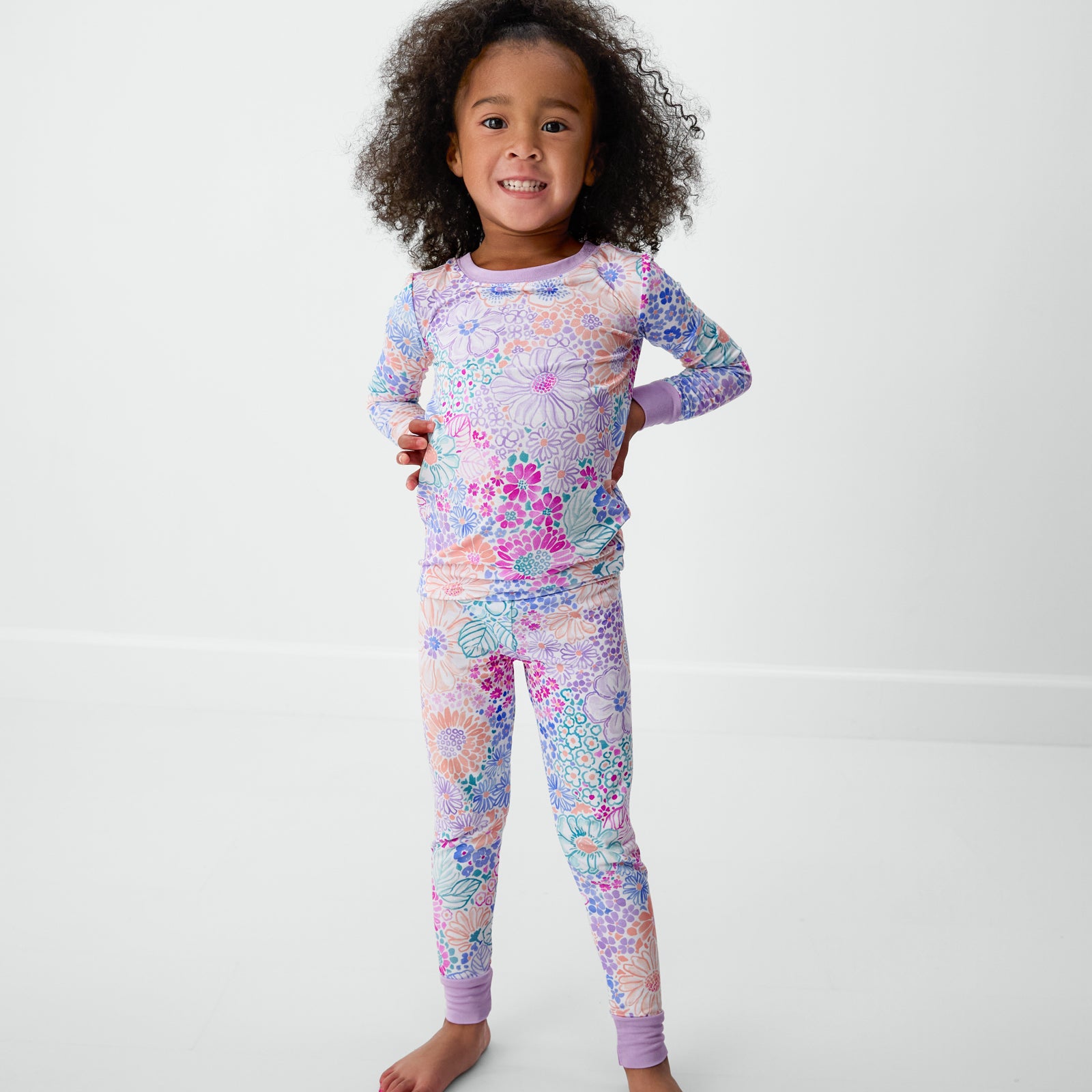  Doodle Blooms Two-Piece Pajama Set、mySite、layawaytickets