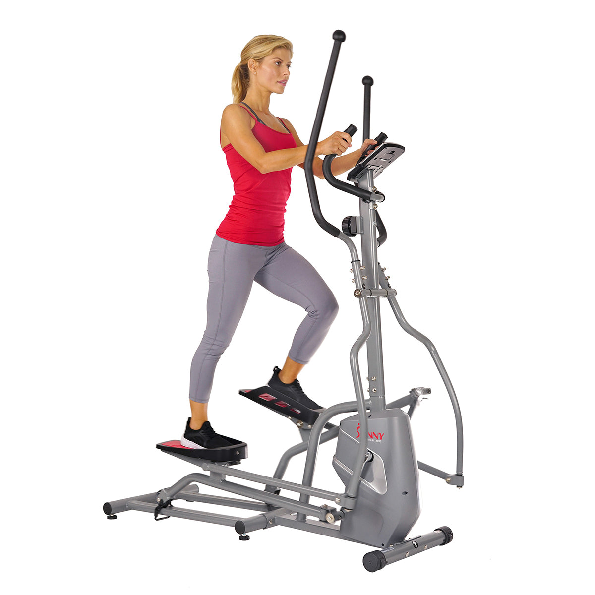  Elliptical Trainer Machine Magnetic Elliptical w/ Device Holder, LCD Monitor and Heart Rate Monitor、mySite、ghnorth