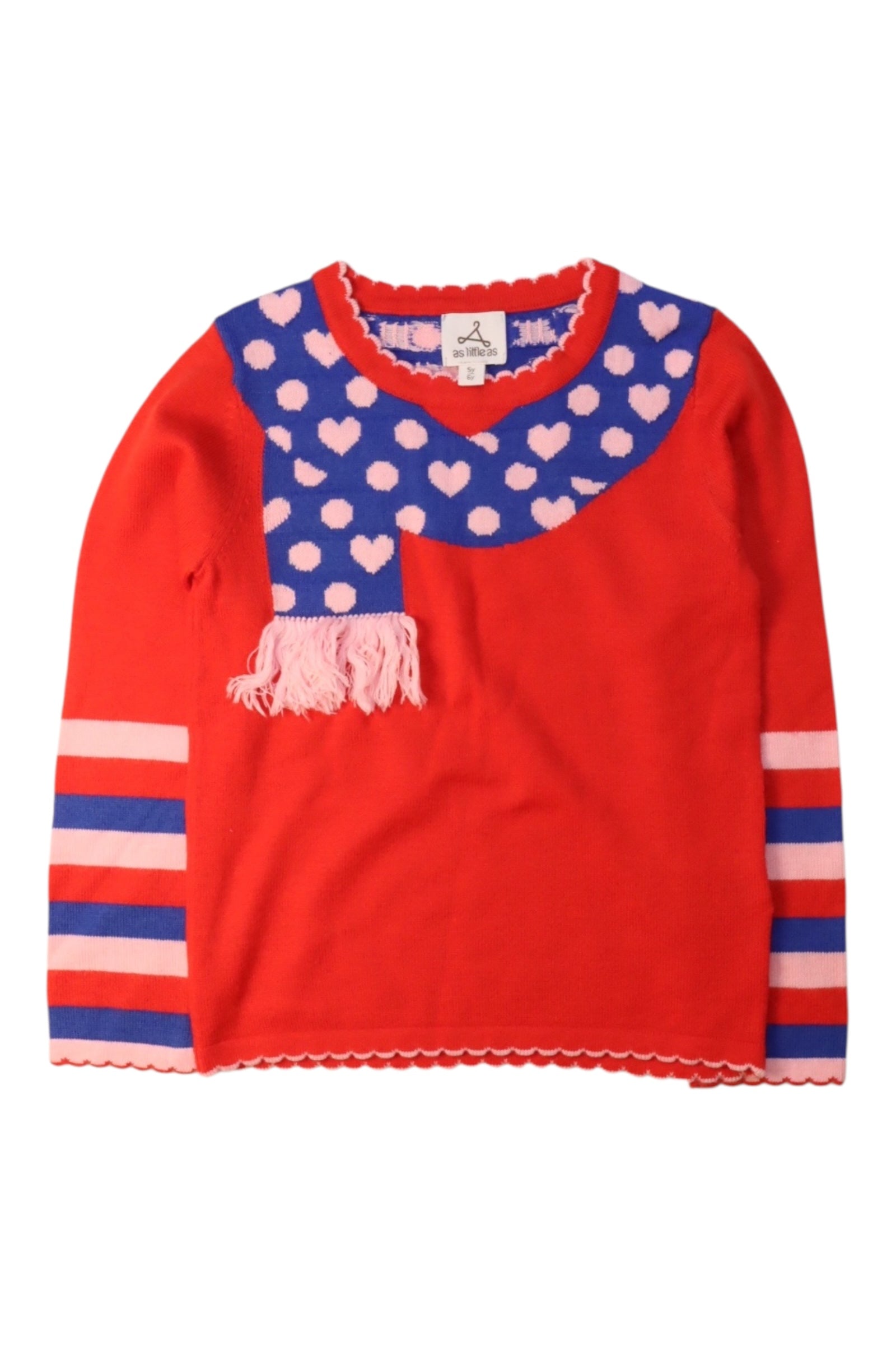 As Little As Heart Pattern Long Sleeve Top 5-6T、mySite、g9winljtr