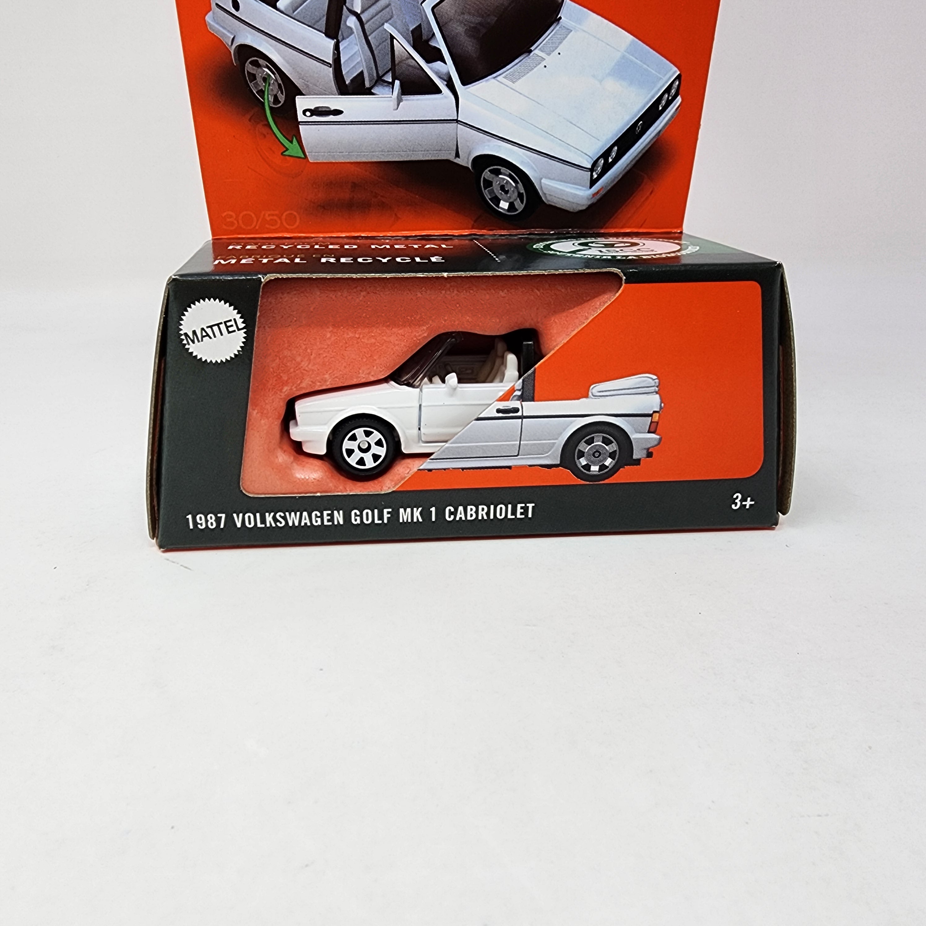 1987 Volkswagen Golf MK 1 Cabriolet * White * 2025 Matchbox Moving Parts Case E、mySite、hgirdovlk