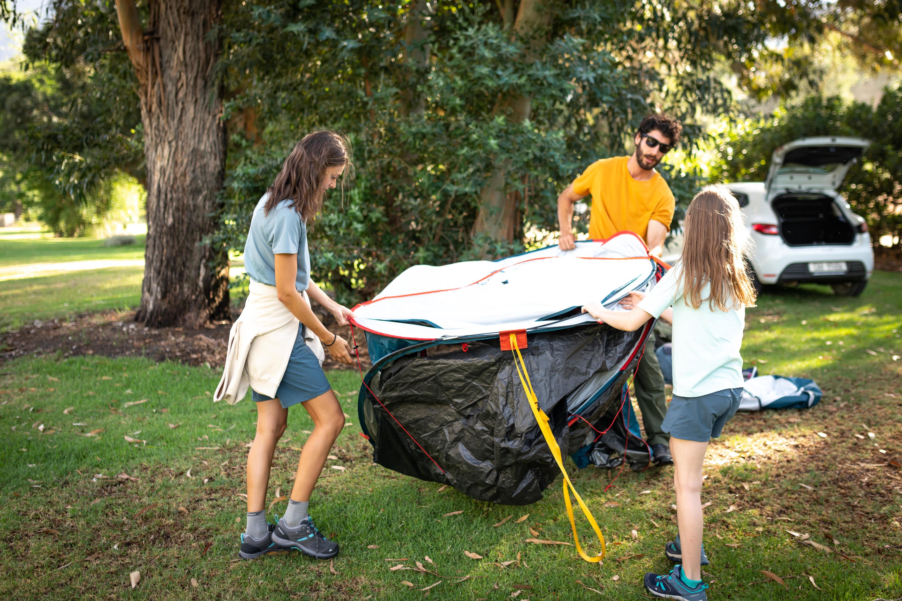 Quechua 2 Second Fresh & Black Waterproof Pop Up Camping Tent 3 Person