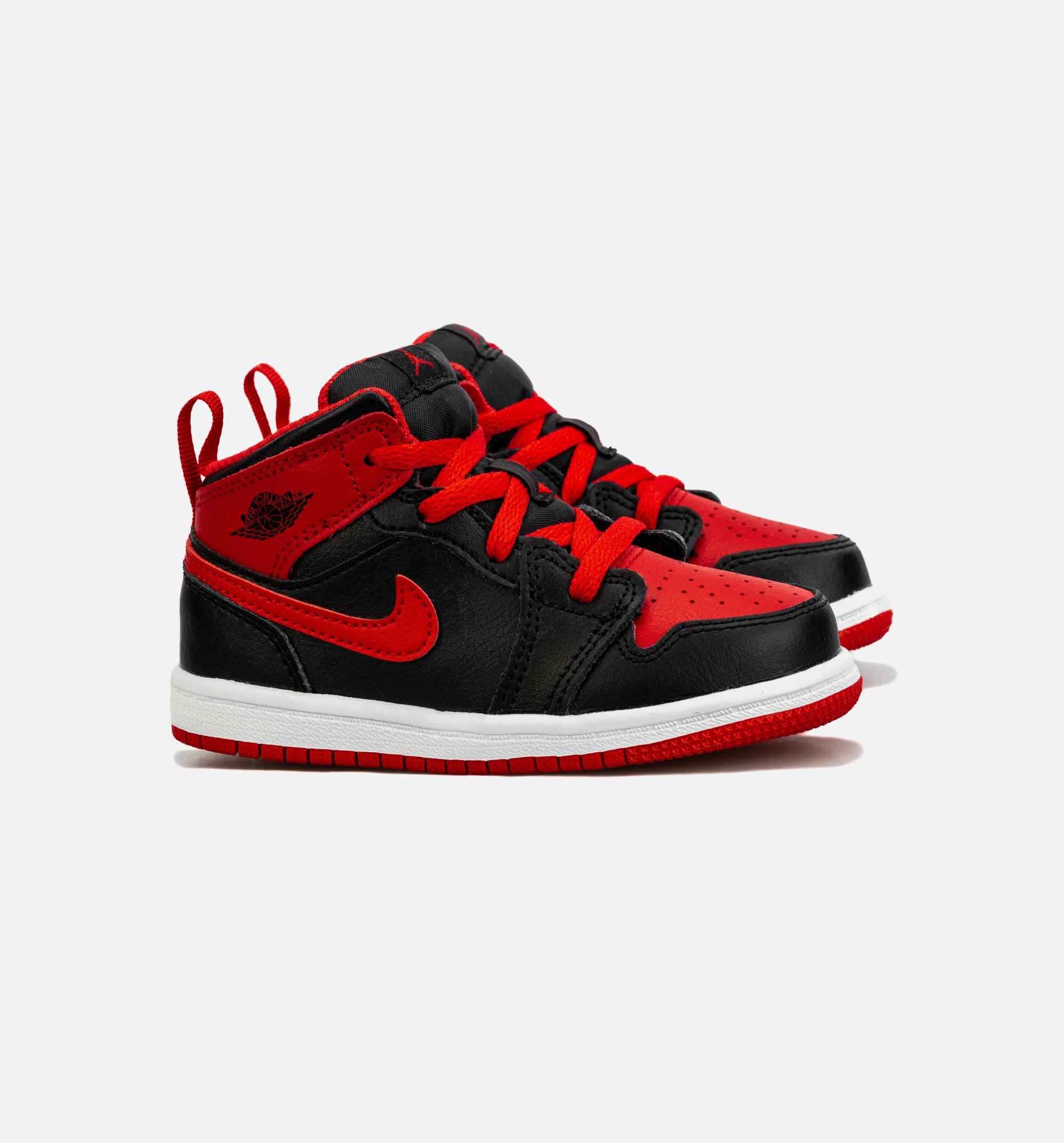 Air Jordan 1 Mid Infant Toddler Lifestyle Shoe - Black/Red、mySite、dreamappss