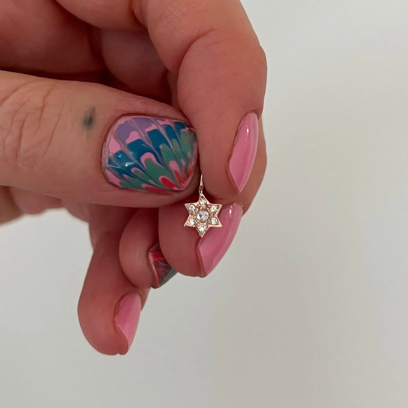 Custom Stones Star of David Necklace by Elisa Solomon - 14k Yellow, Rose or White Gold、mySite、topwebapps