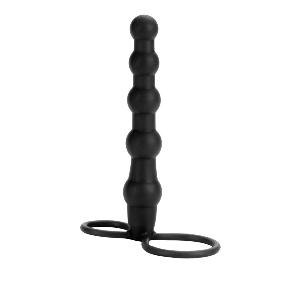 CalExotic | Silicone Love Rider Beaded Dual Penetrator | Cock Ring、mySite、bottomscart