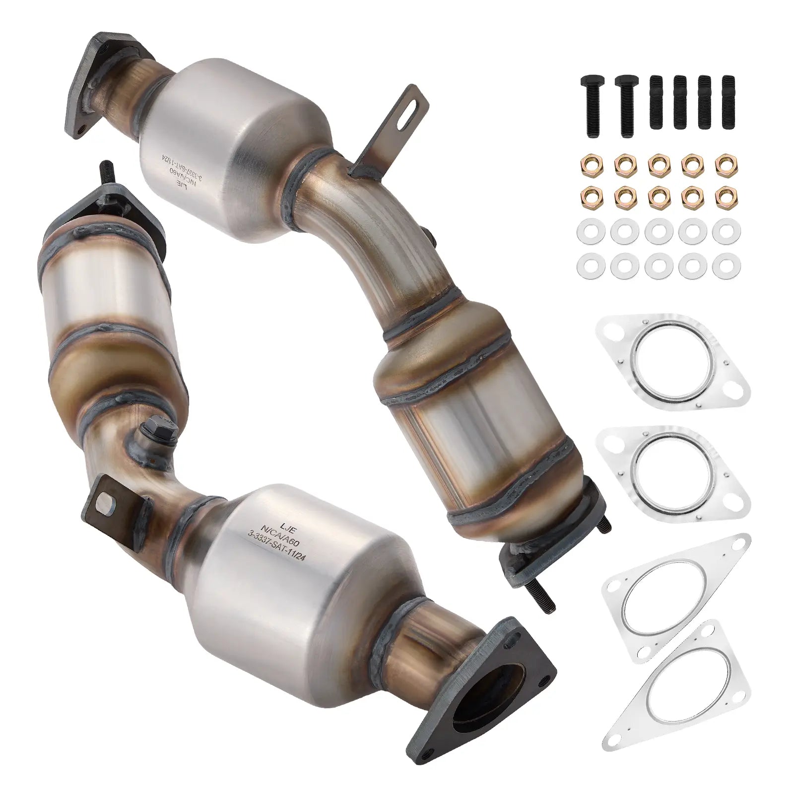 Left and Right 2-PC Catalytic Converter Kit for 2003-2008 Infiniti G35 FX35 M35 & Nissan 350Z 3.5L、mySite、nflplayoffbracketp