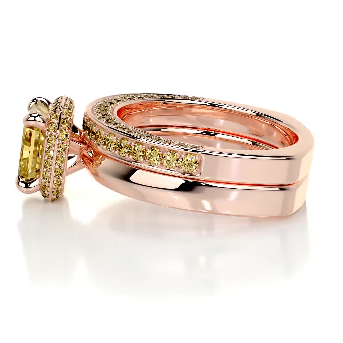 Zuri Diamond Bridal Set - 14K Rose Gold、mySite、hinf8tx79