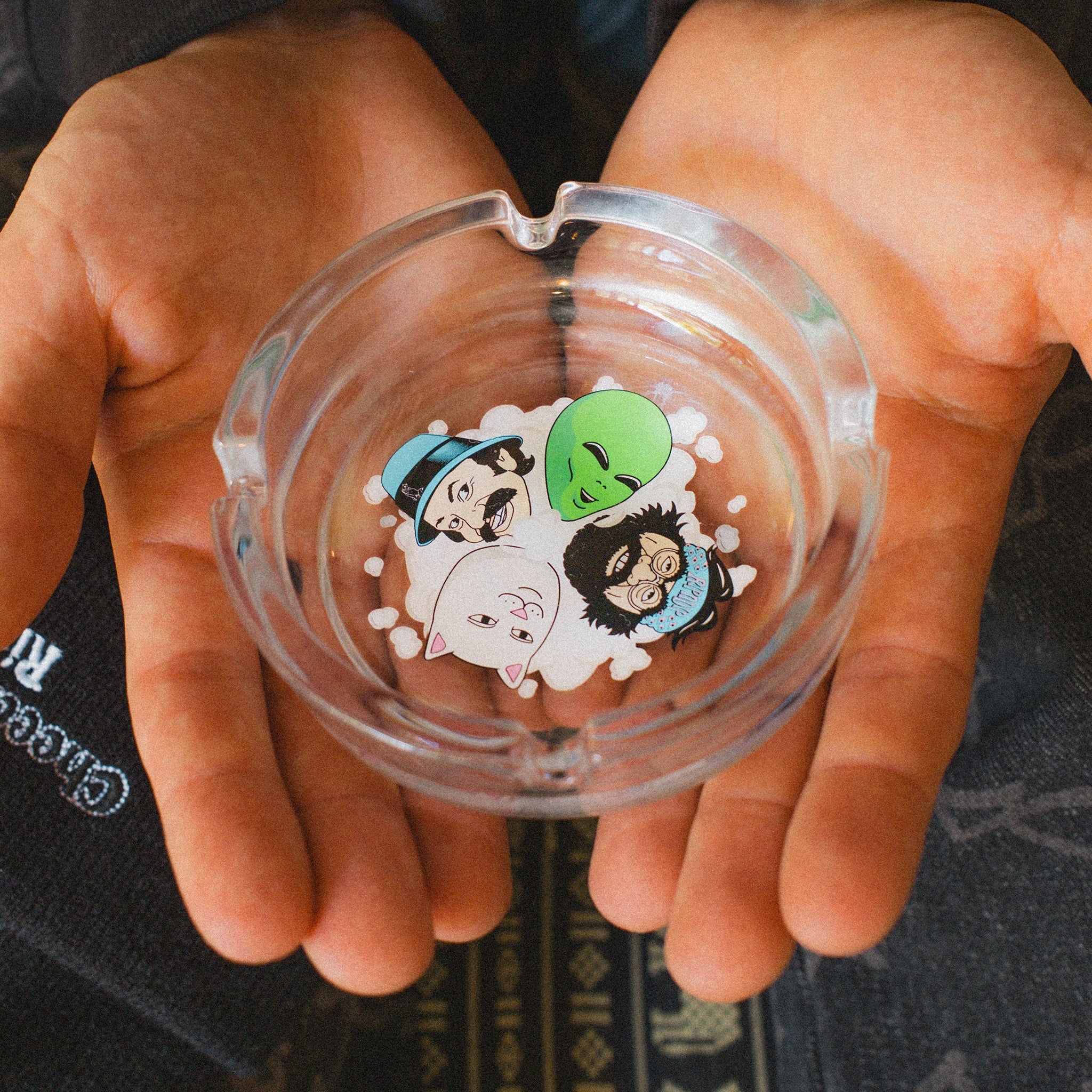  Puff Puff Glass Ash Tray (Clear)、mySite、merchandisen