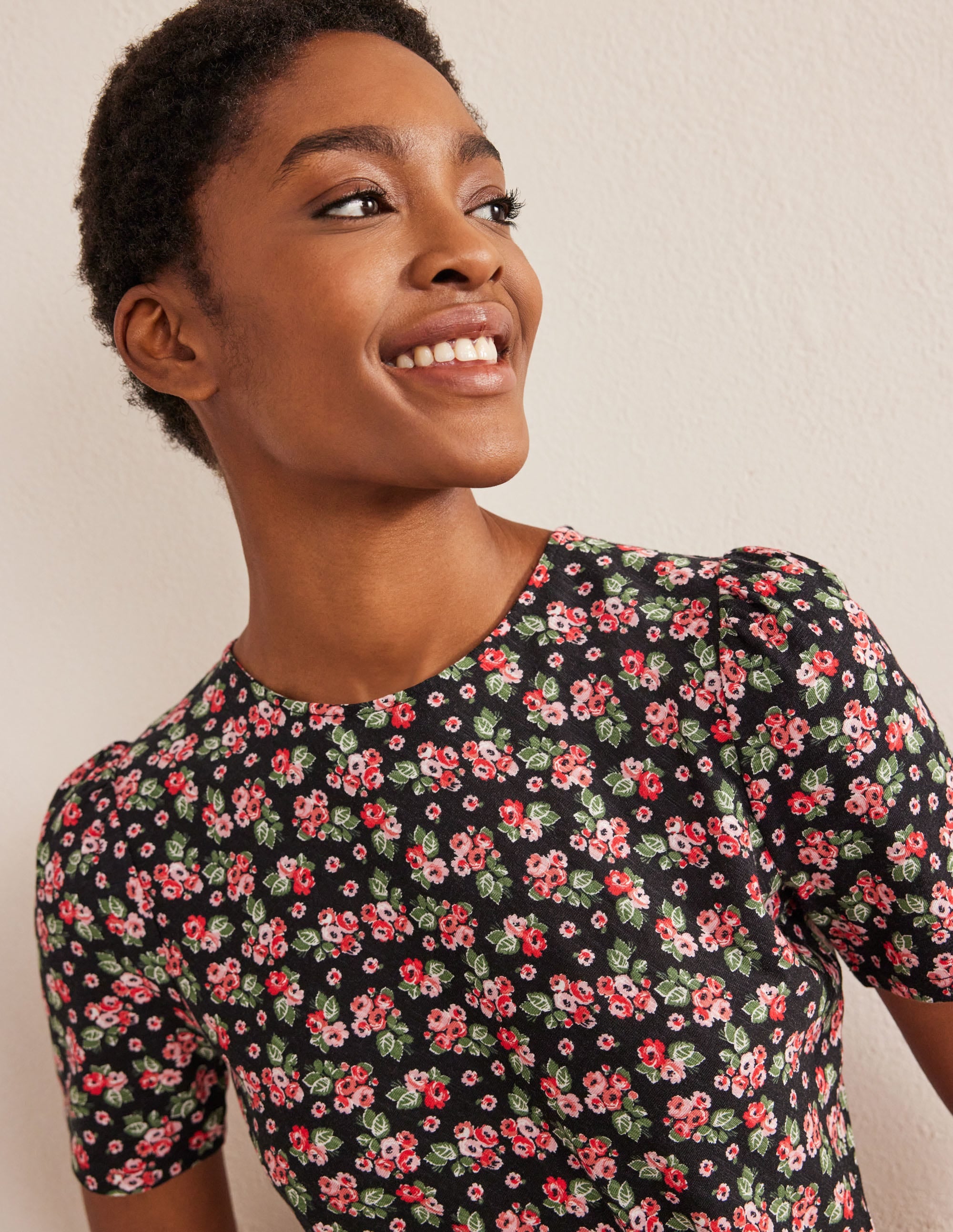  Knot Front Jersey Dress-Black, Diamond Rose、mySite、ashleygrahame