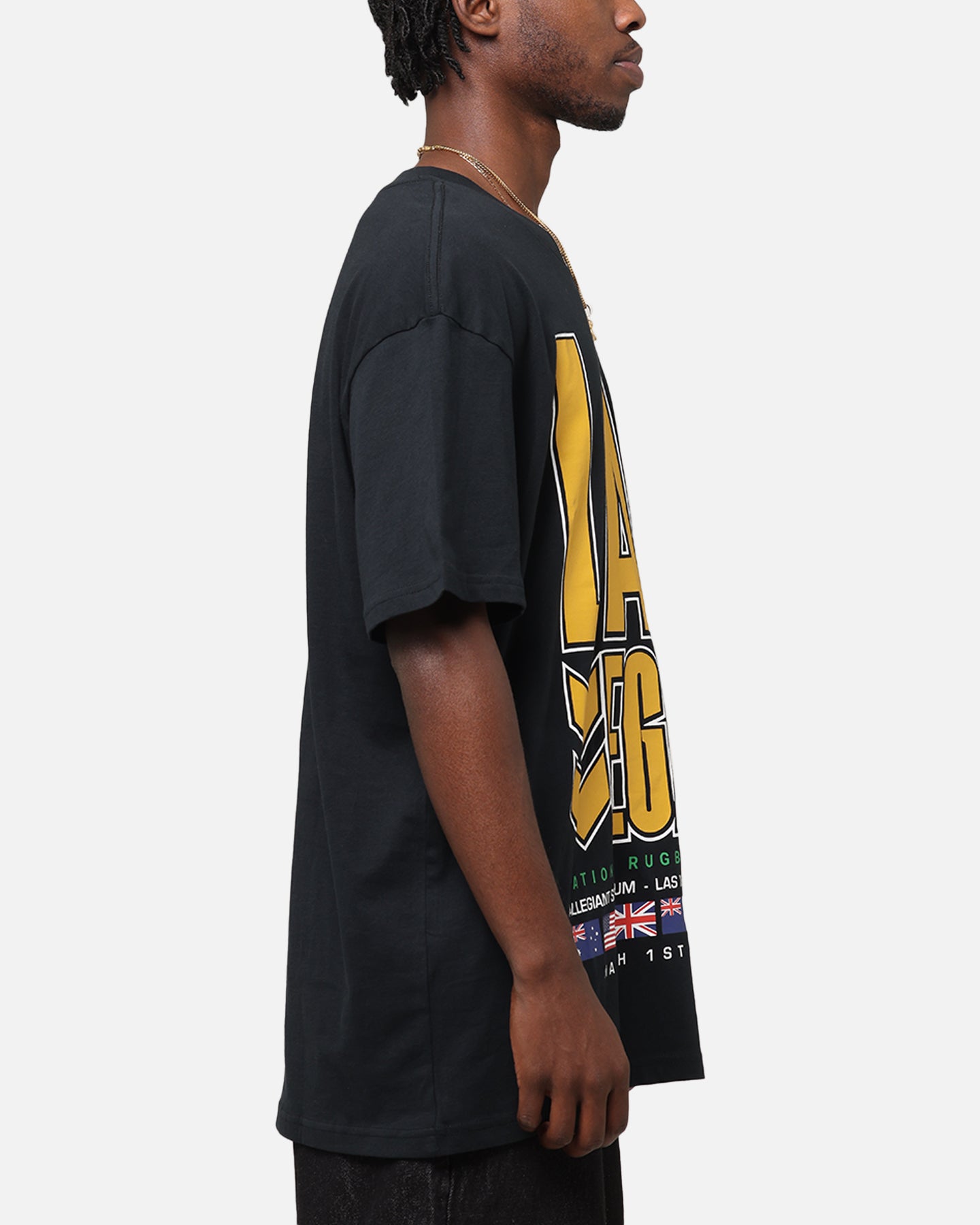 Bleacher Athletic NRL 2025 Las Vegas Round T-Shirt Black、mySite、zt4zffjzw