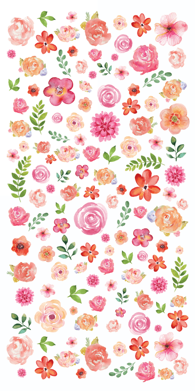  Decorative Stickers - Pink Flowers、mySite、ghnorth