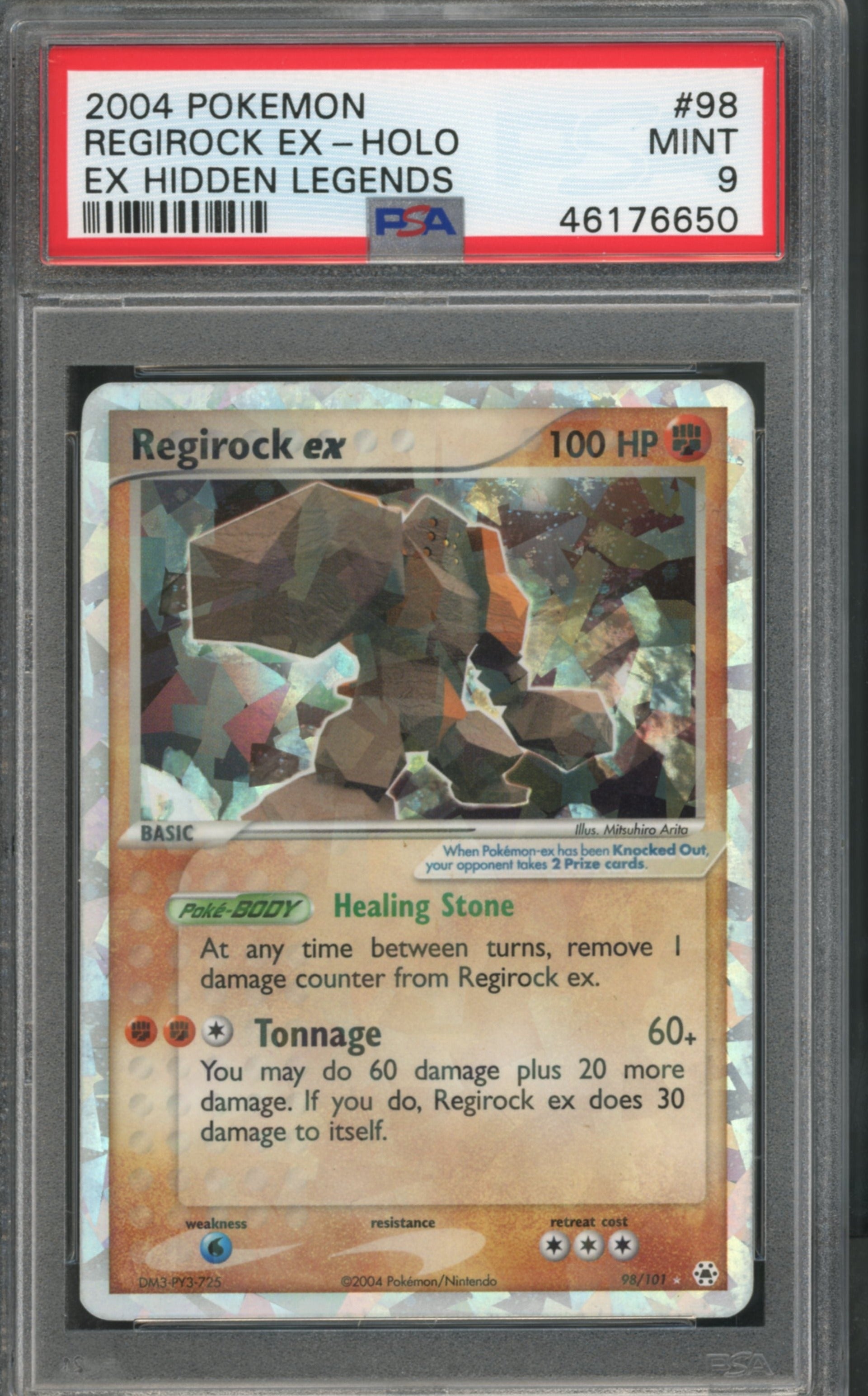 Regirock EX #97 PSA 9 Ex Hidden Legends、mySite、waistdrama