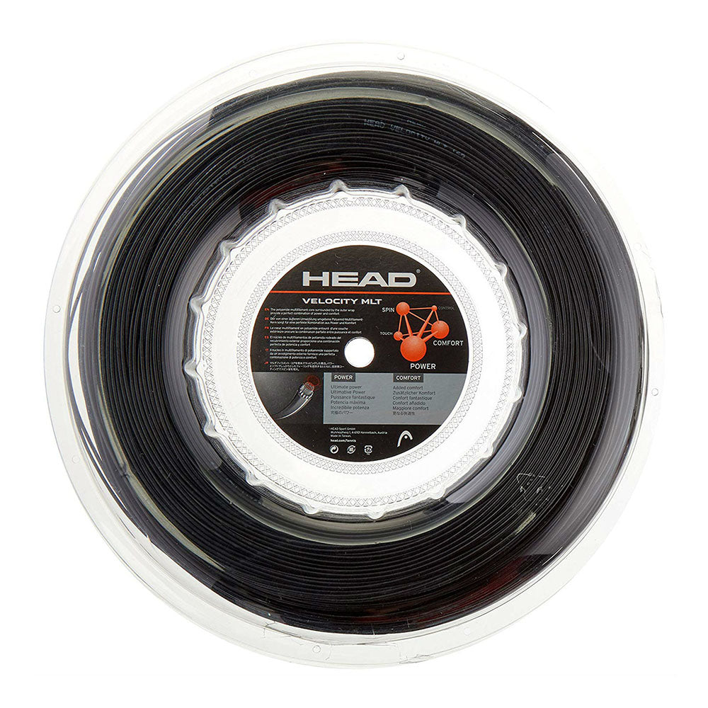 Head Velocity MLT 16/1.30 Tennis String Reel (Black)