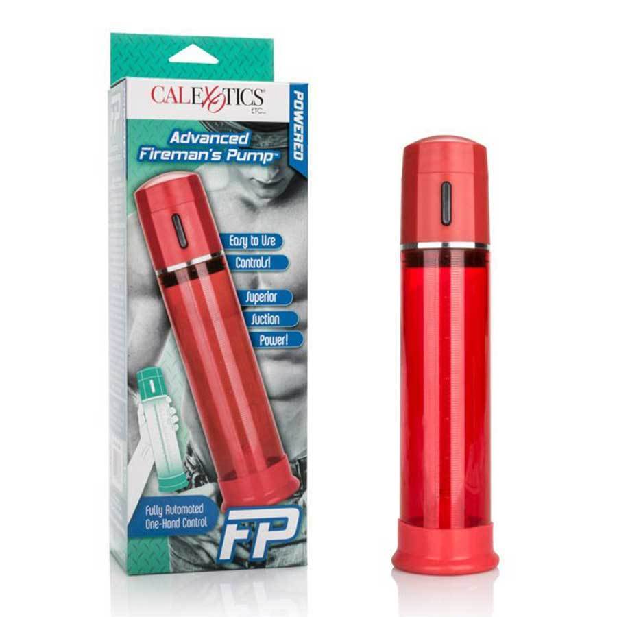 Electric Red 8.25 Inch Advanced Fireman's Penis Pump and Cock Enhancer、mySite、bottomscart
