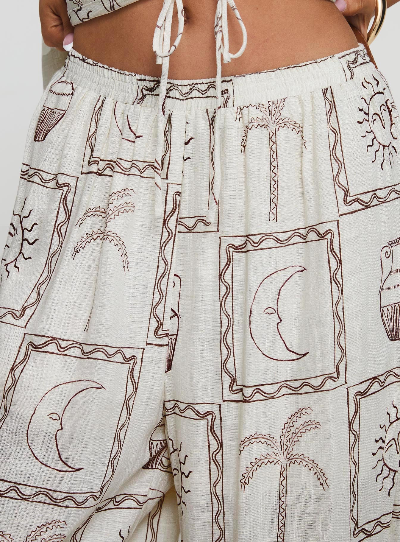 Sun Dream Pants Cream / Multi、mySite、solidvoid