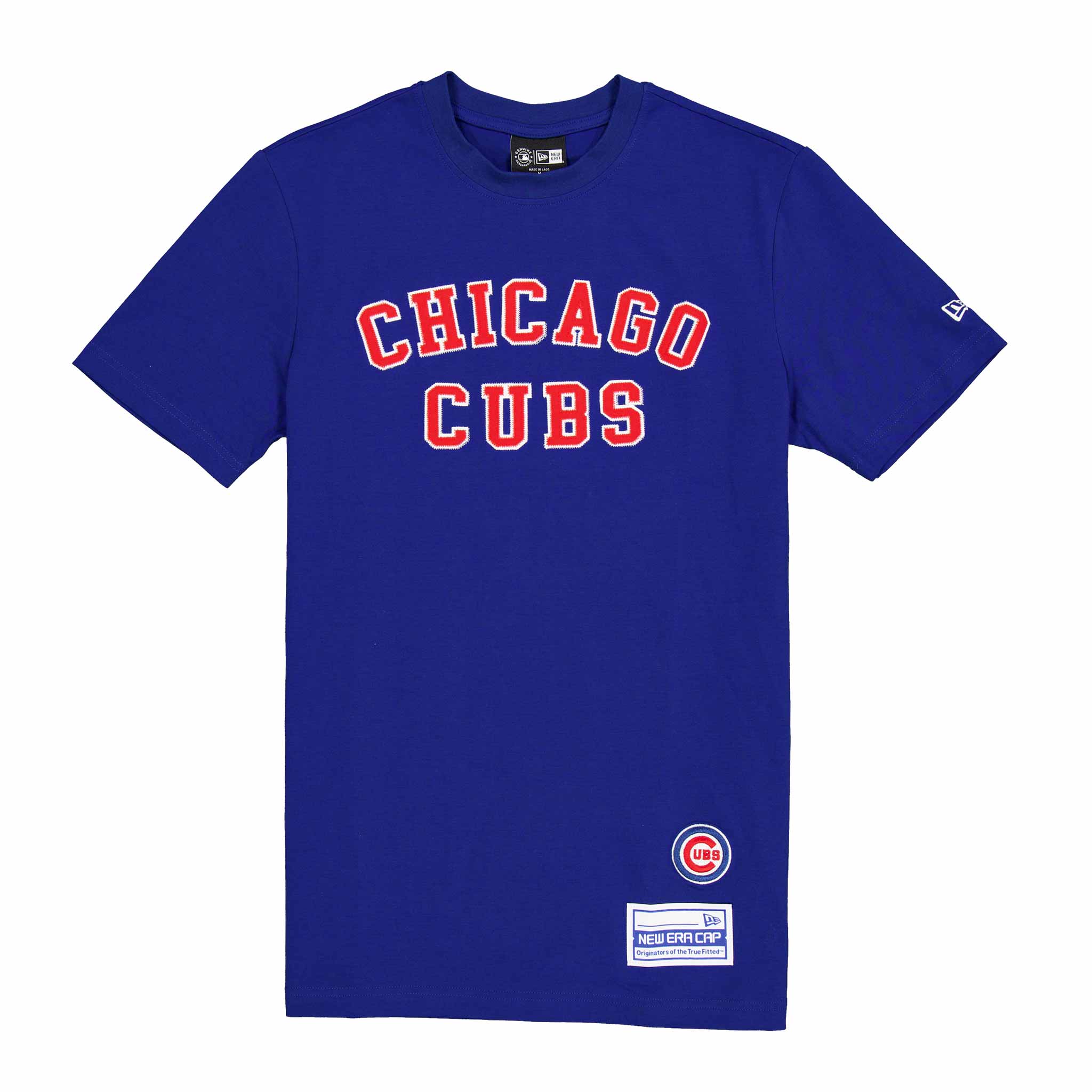 Chicago Cubs New Era Royal Block Stitched Short Sleeve T Shirt、mySite、vikingsvslions