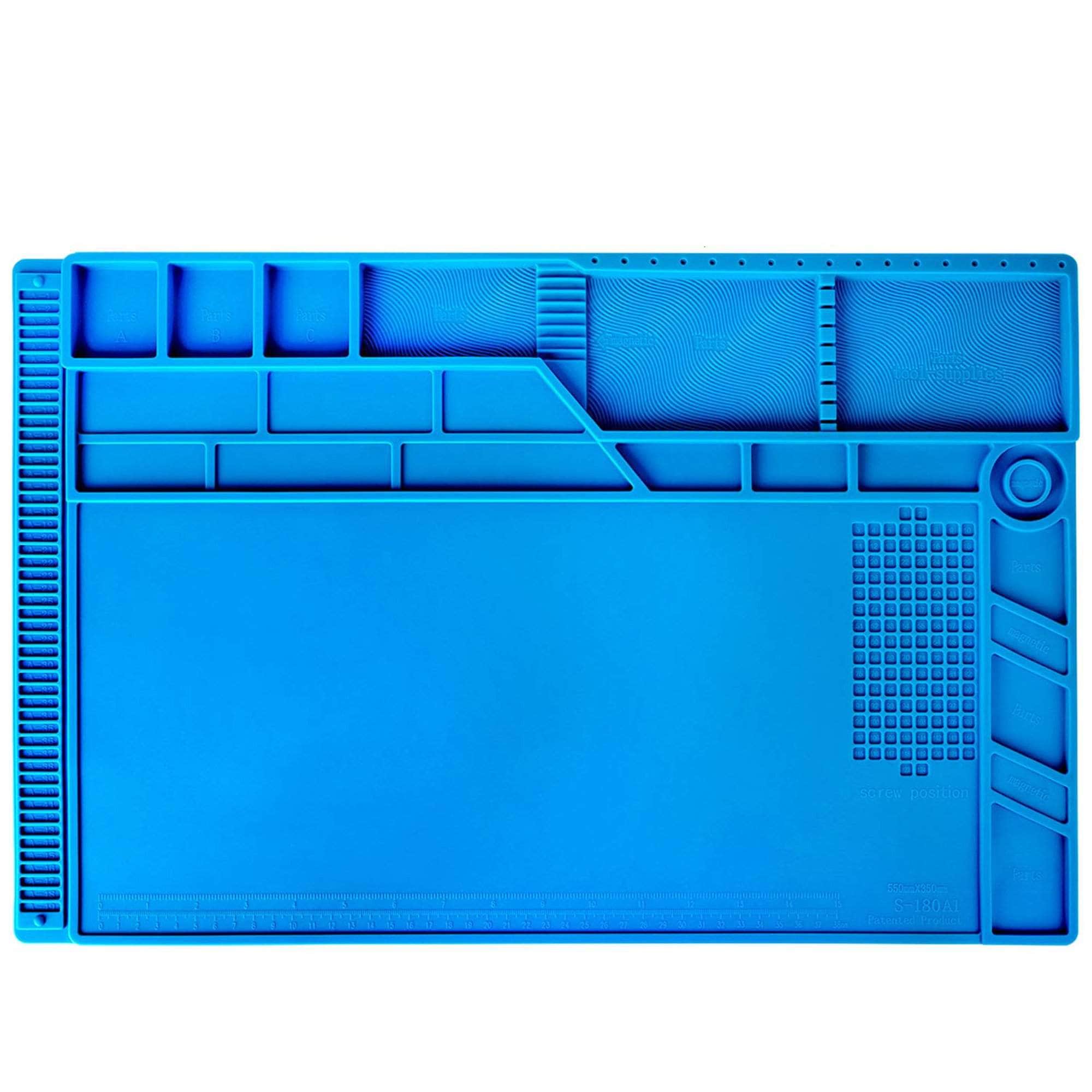 S-180A1 Large Heat Resistant Silicone Soldering Work Mat w/ Magnets、mySite、merchandisen