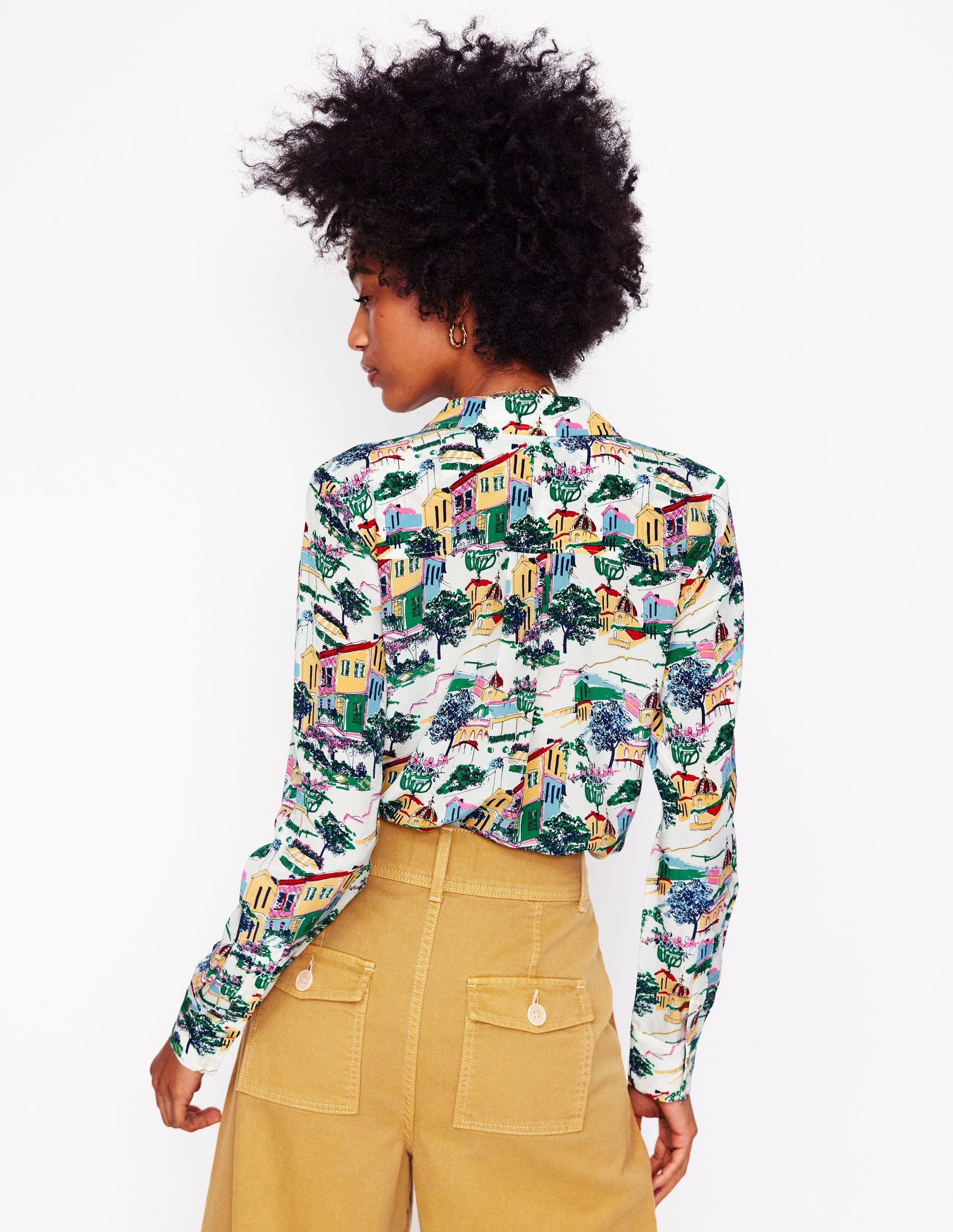  Sienna Silk Shirt-Multi, Painted Village、mySite、ashleygrahame