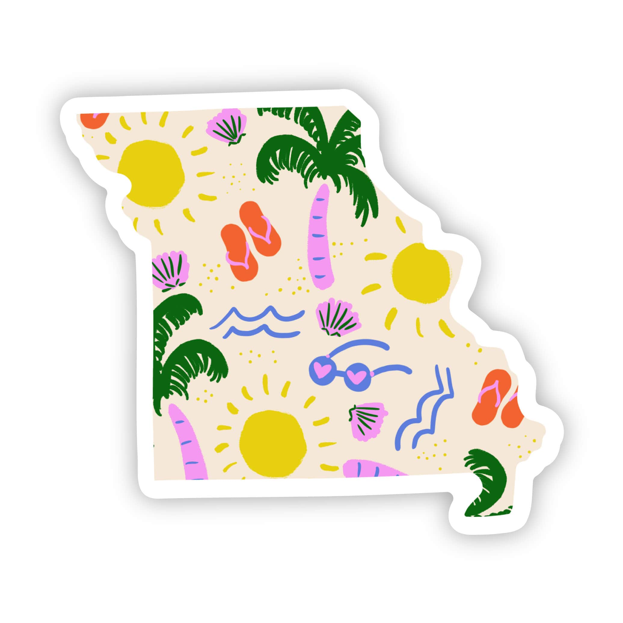  Missouri Sticker - Beach、mySite、ghnorth