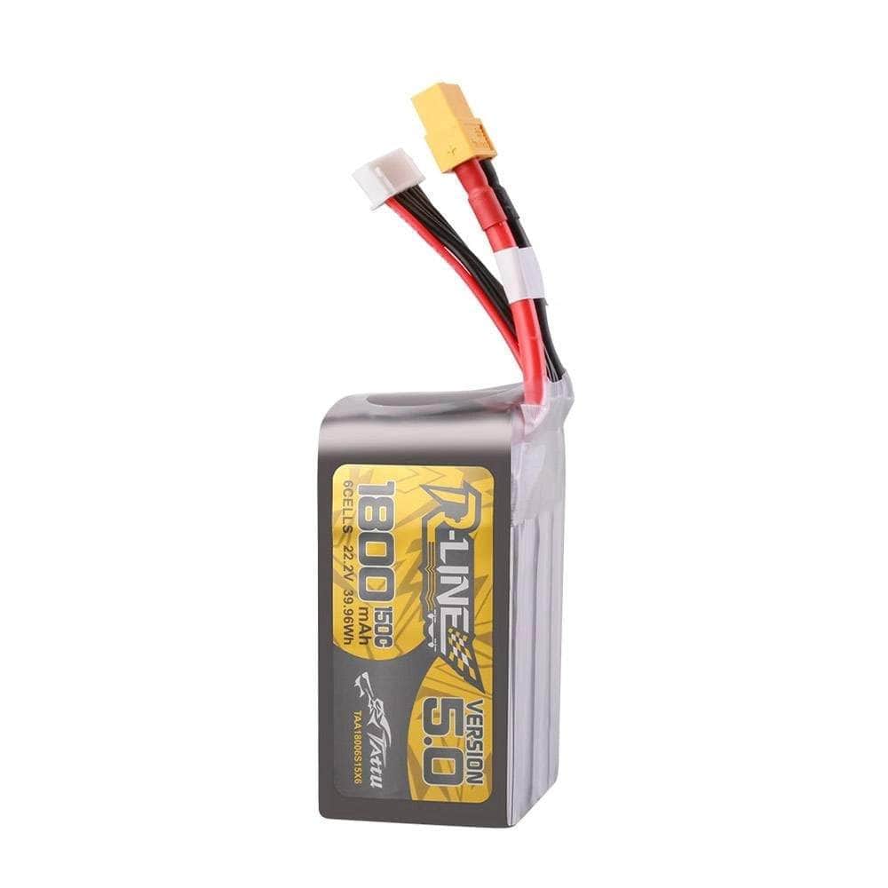  Tattu R-Line Version 5.0 1800mAh 6S 150C 22.2V LiPo Battery - XT60、mySite、merchandisen