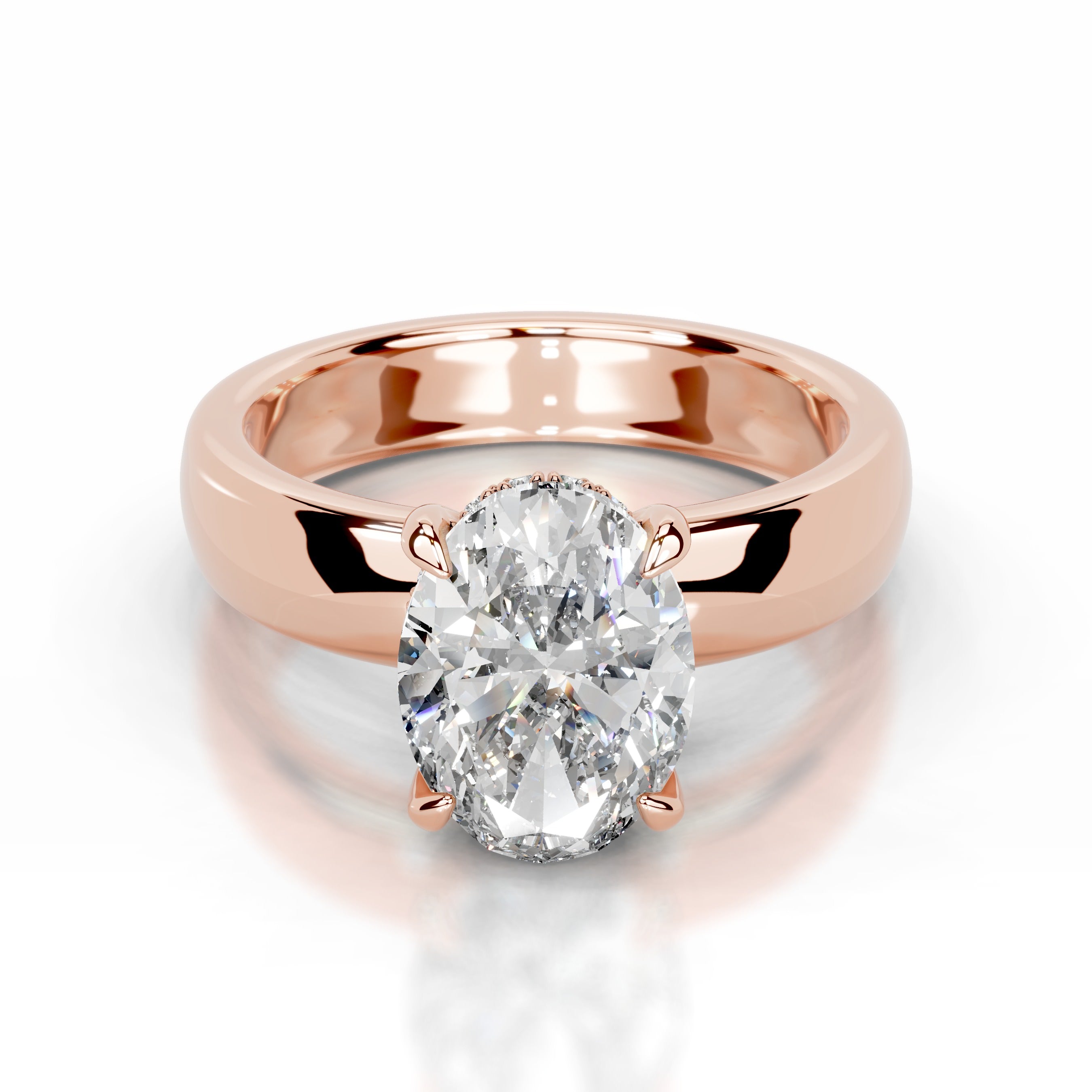 Lux Lab Grown Diamond Ring - 14K Rose Gold、mySite、hinf8tx79