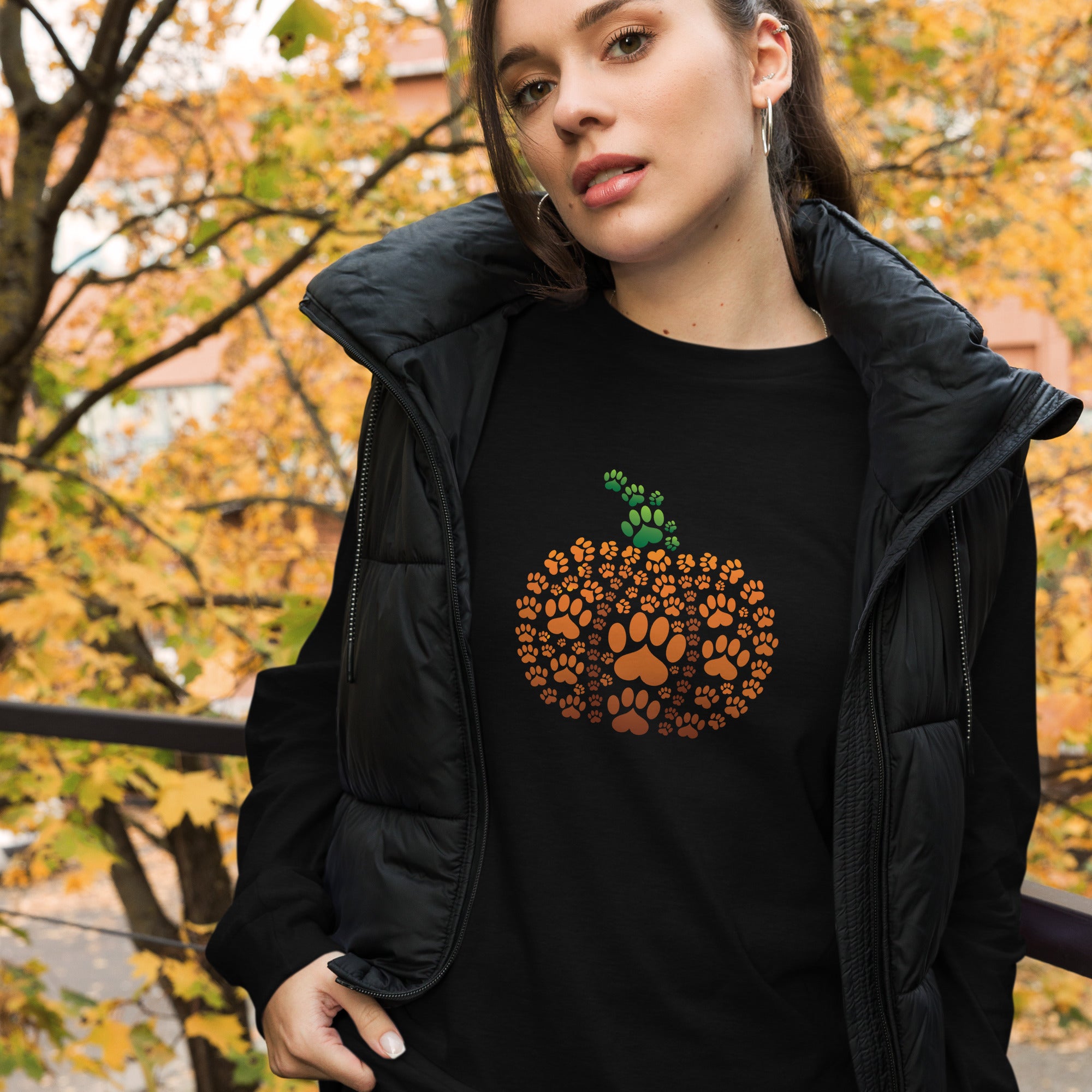 Pumpkin of Paws Long Sleeve Tee、mySite、camillekostekn