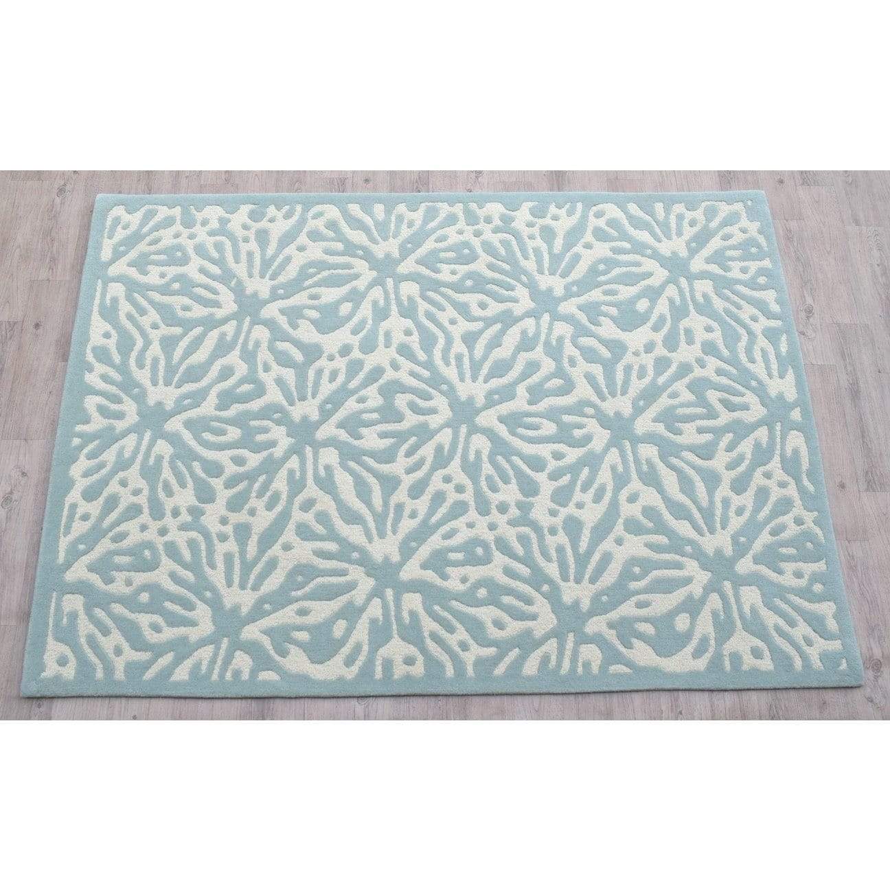 Quinn Blue Wool Rug、mySite、gigharbornorthrealestate