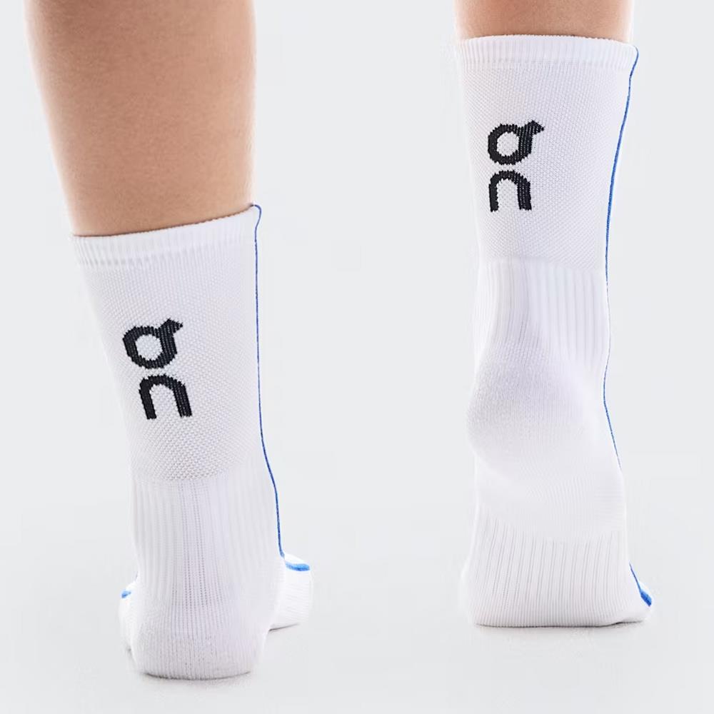 On Court High 1 Pack Socks - White/Indigo
