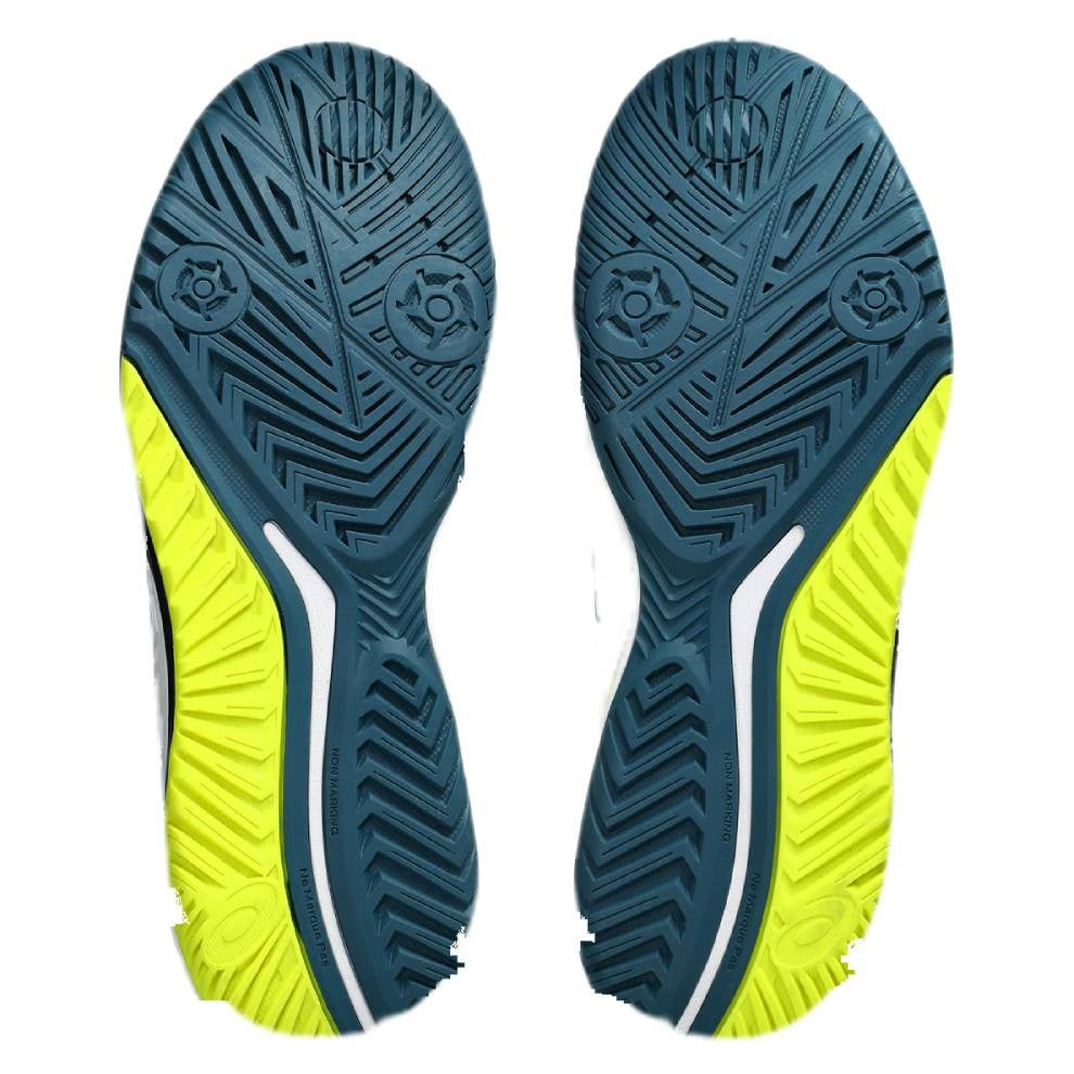 Asics Gel Resolution 9 Men's Tennis Shoe (White/Restful Teal)