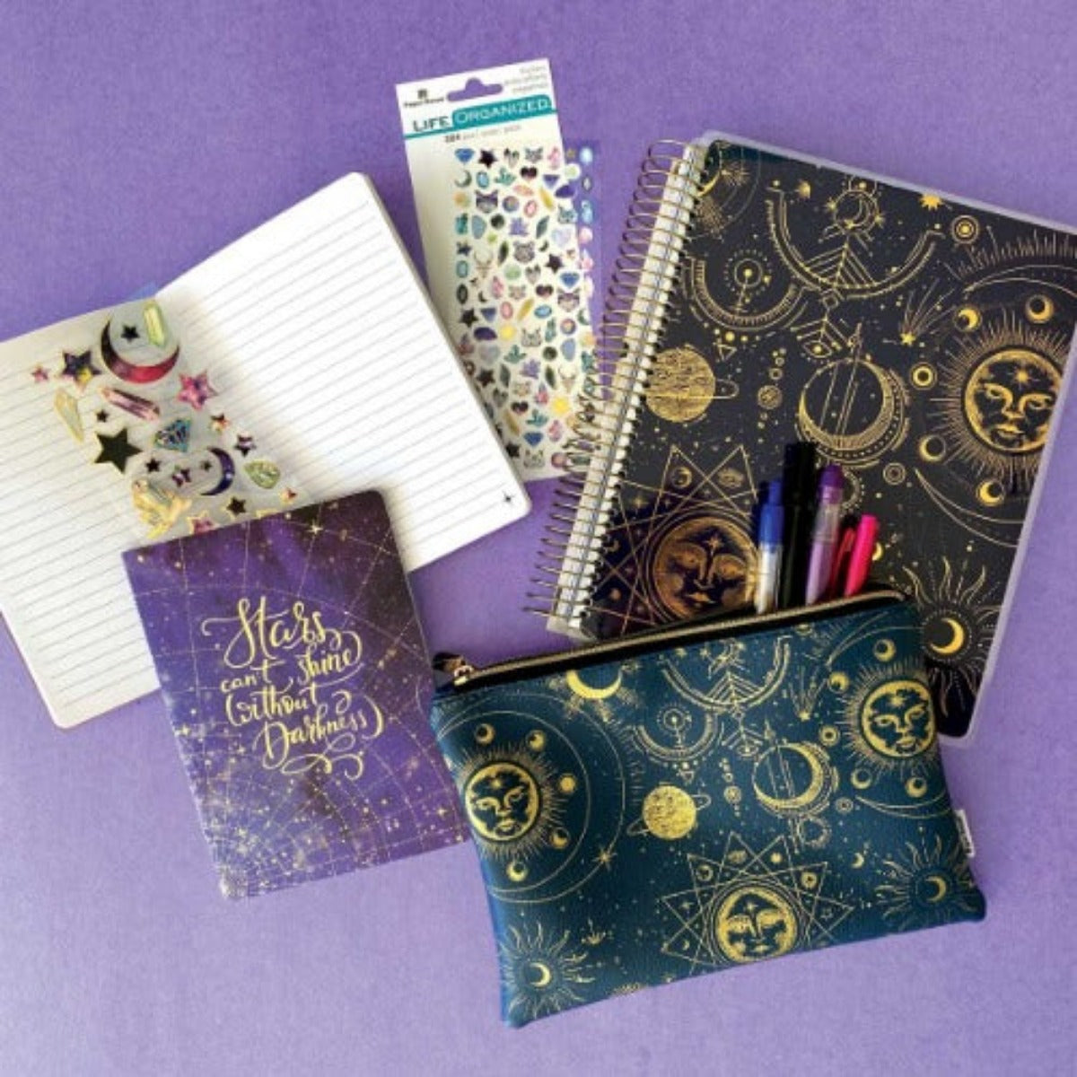  Pencil Pouch And Planner Bundle - Celestial、mySite、ghnorth