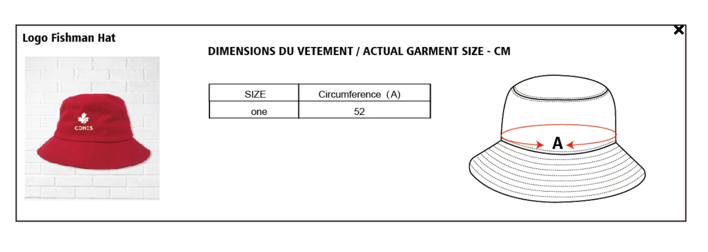 CDNIS Red Logo Fisherman Hat、mySite、g9winljtr
