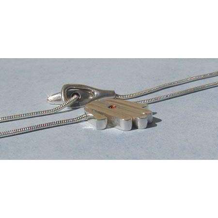 Michael Bromberg Hamsa Hand Necklace with Garnet、mySite、topwebapps