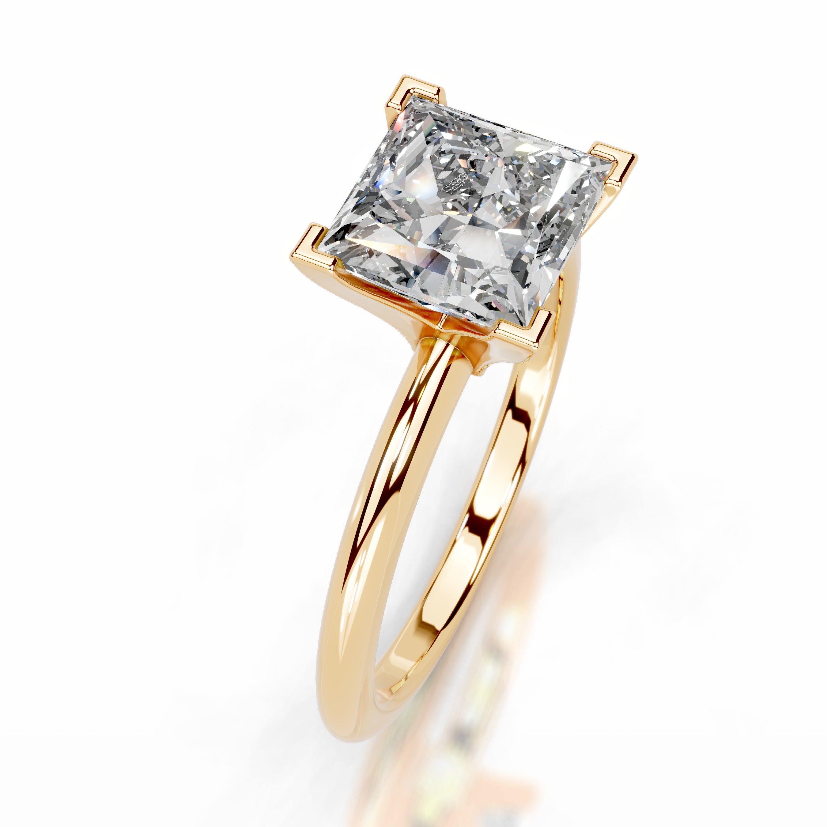 Mila Lab Grown Diamond Ring - 18K Yellow Gold、mySite、hinf8tx79