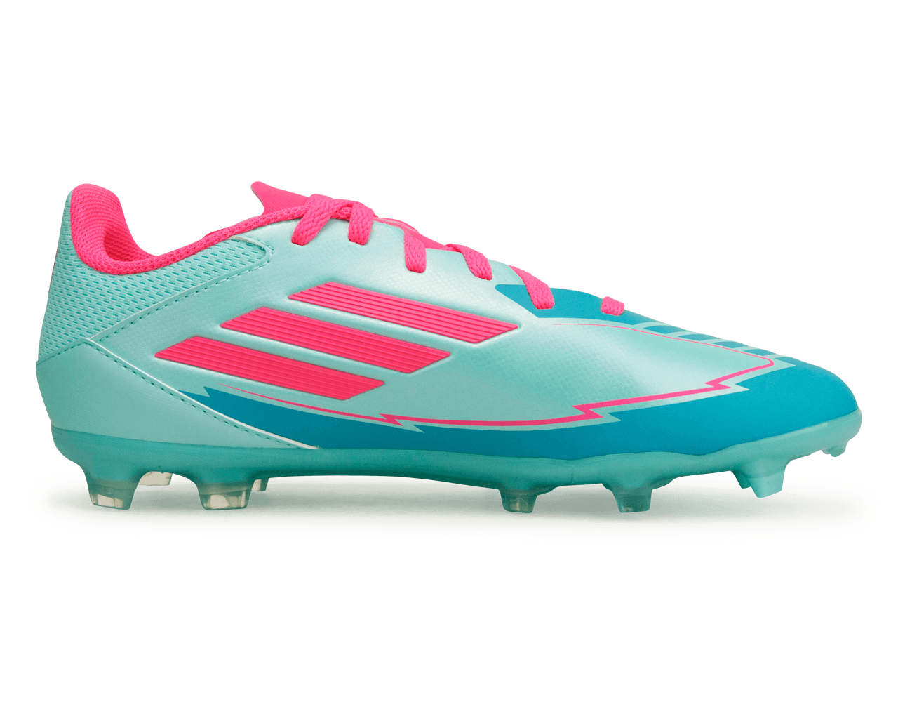 adidas Kids F50 League Messi FG/MG Flash Aqua/Pink、mySite、noshort
