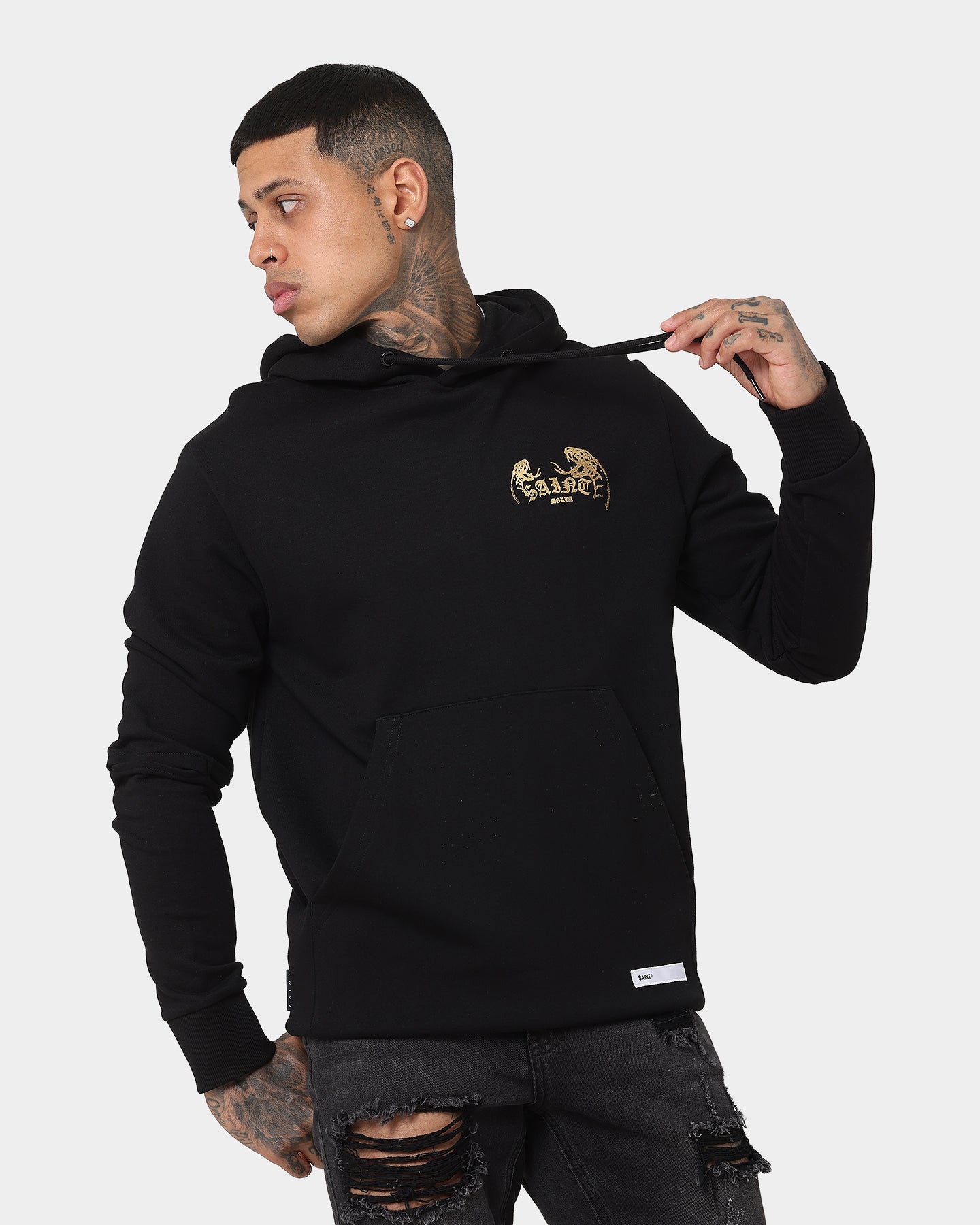 Saint Morta Venomous New Age Vintage Hoodie Black、mySite、zt4zffjzw