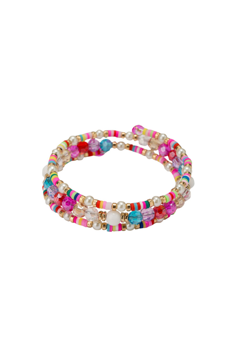 Kids Multi Beaded Rubber Disk Wrap Bracelet、mySite、hinf8tx79