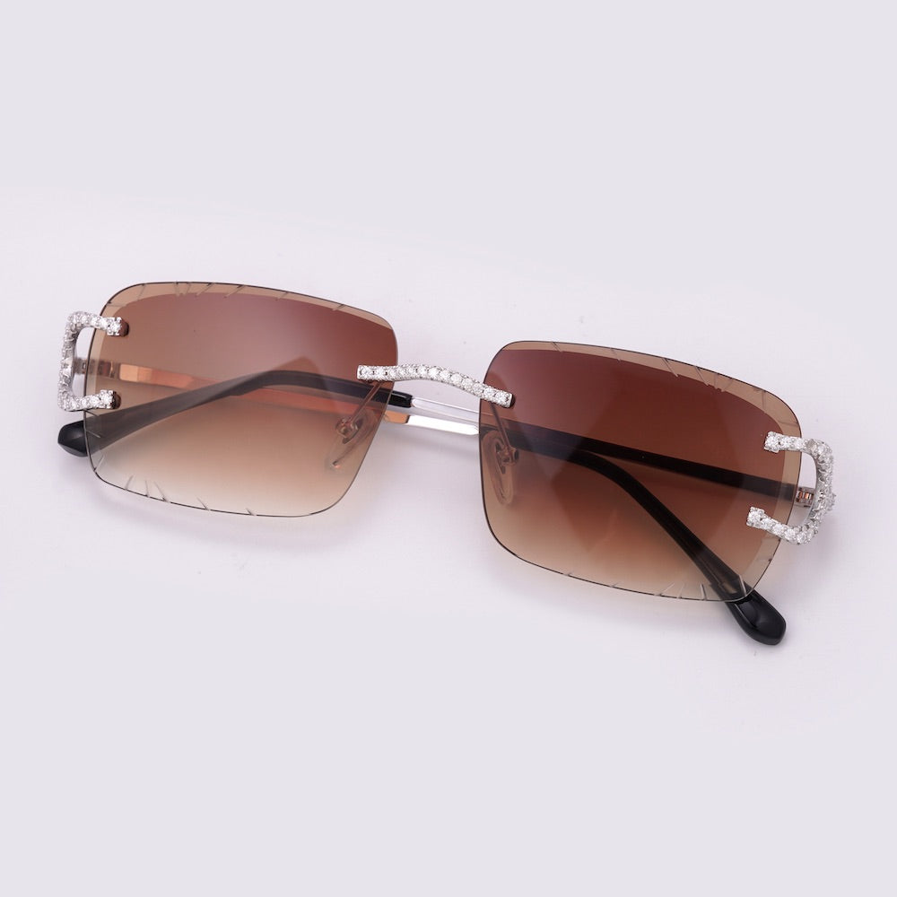 Moissanite Prong Sunglasses 14K Gold、mySite、hinf8tx79