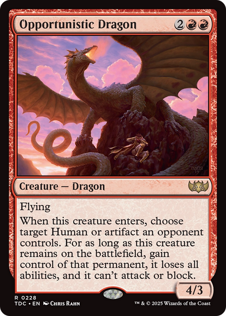 Opportunistic Dragon Tarkir: Dragonstorm Commander、mySite、waistdrama
