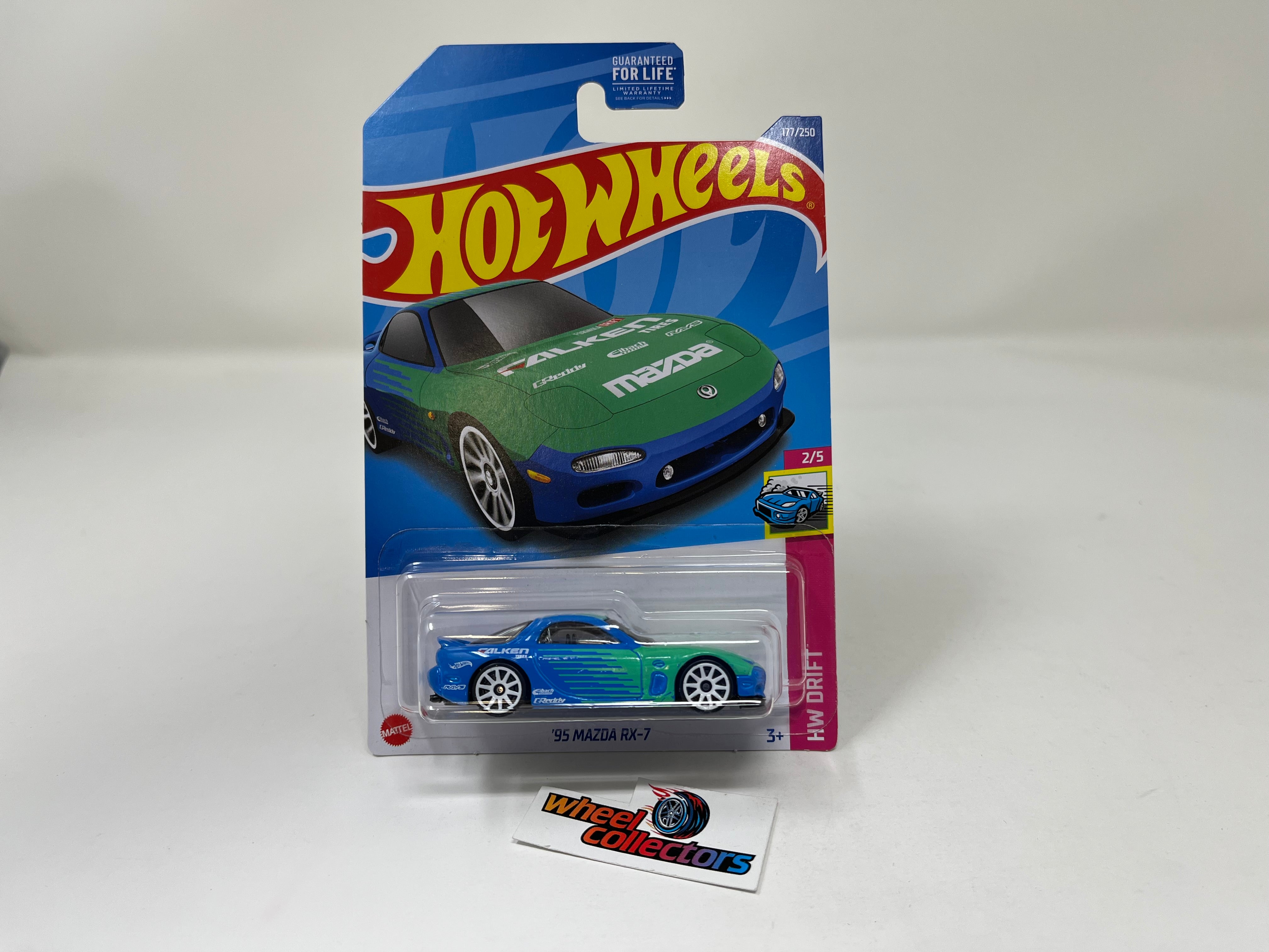 '95 Mazda RX-7 #177 Falken * Blue/Green * 2022 Hot Wheels、mySite、hgirdovlk