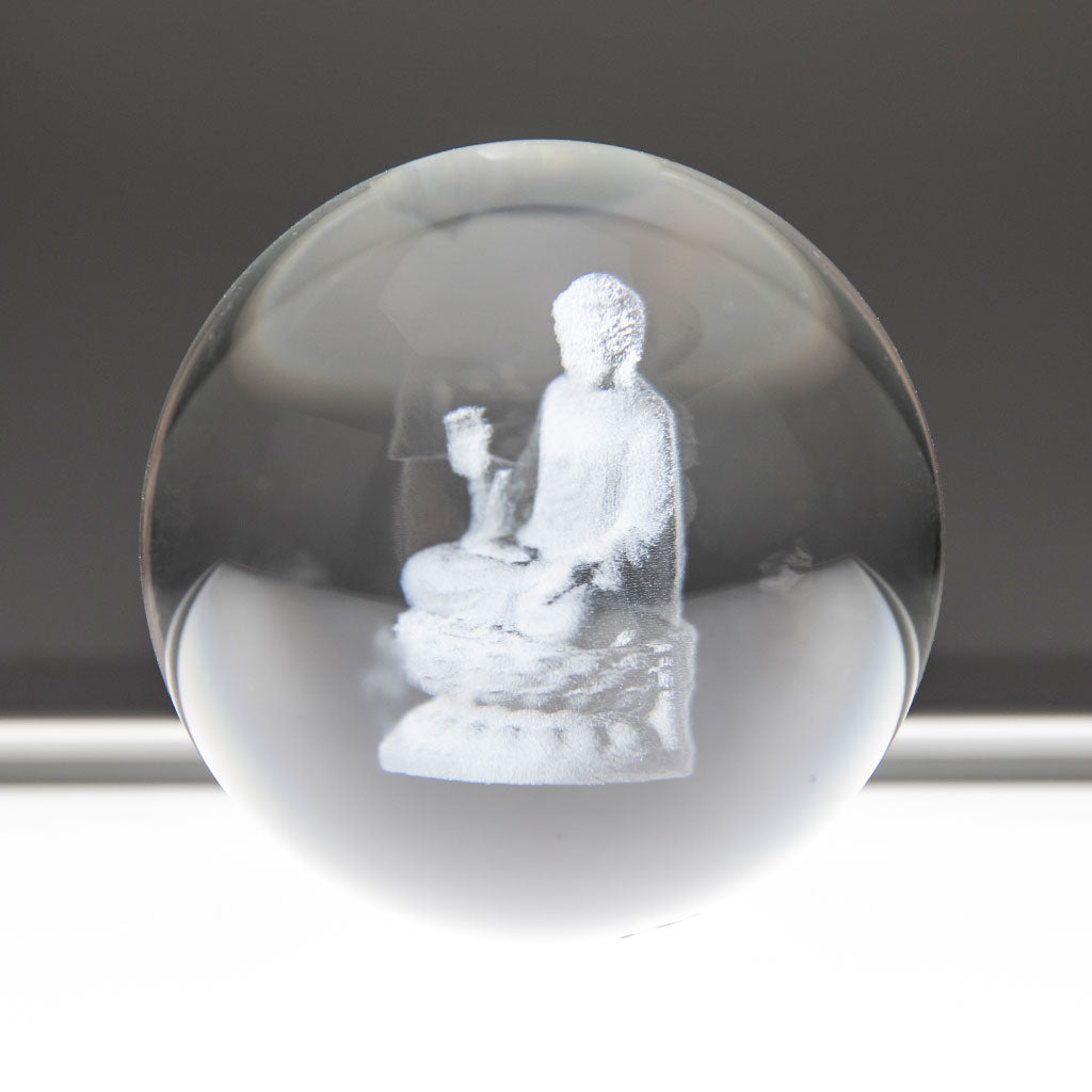 Etched Buddha Crystal Ball、mySite、topwebapps