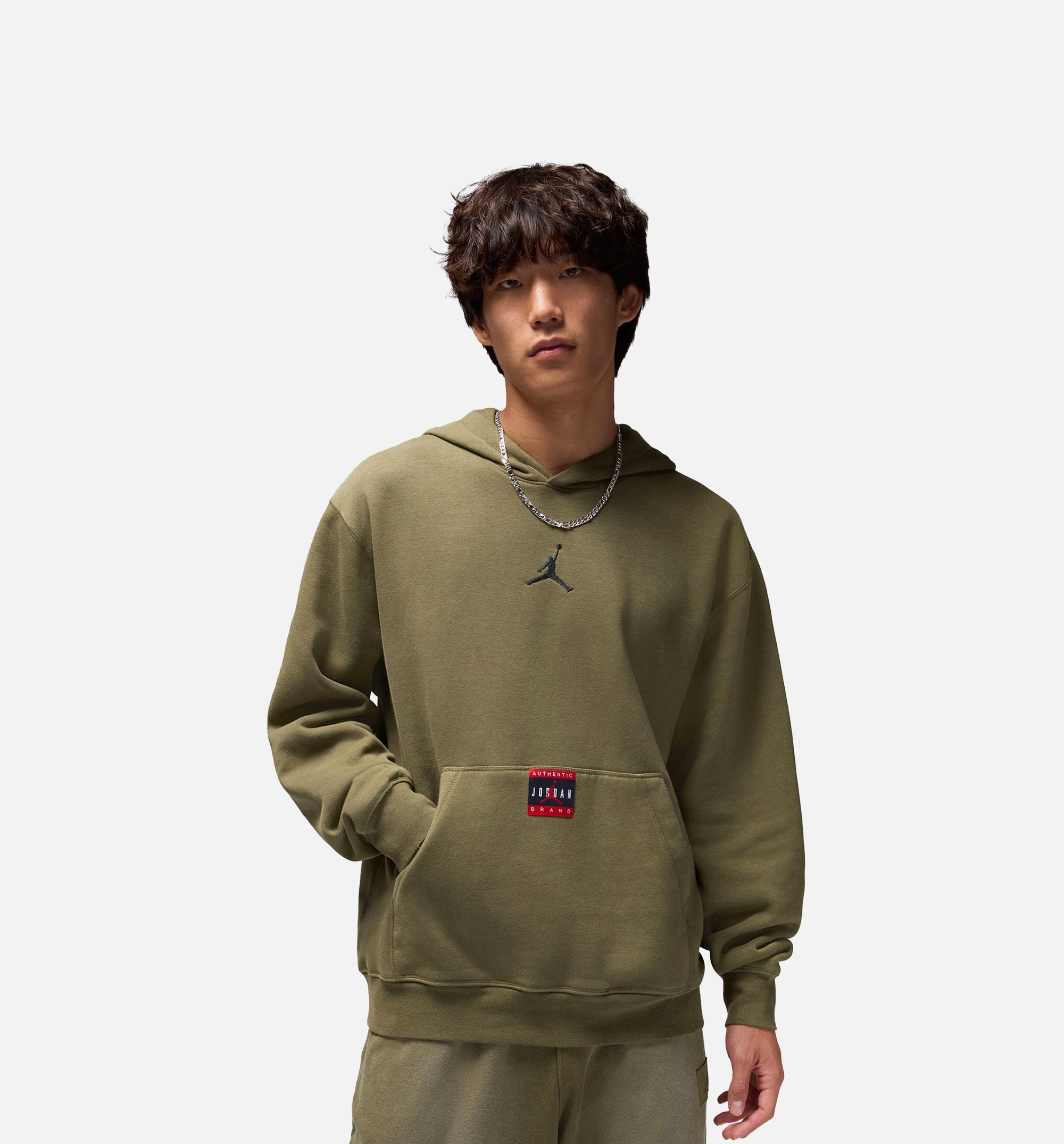 Brooklyn Fleece Pullover Mens Hoodie - Olive/Black、mySite、dreamappss