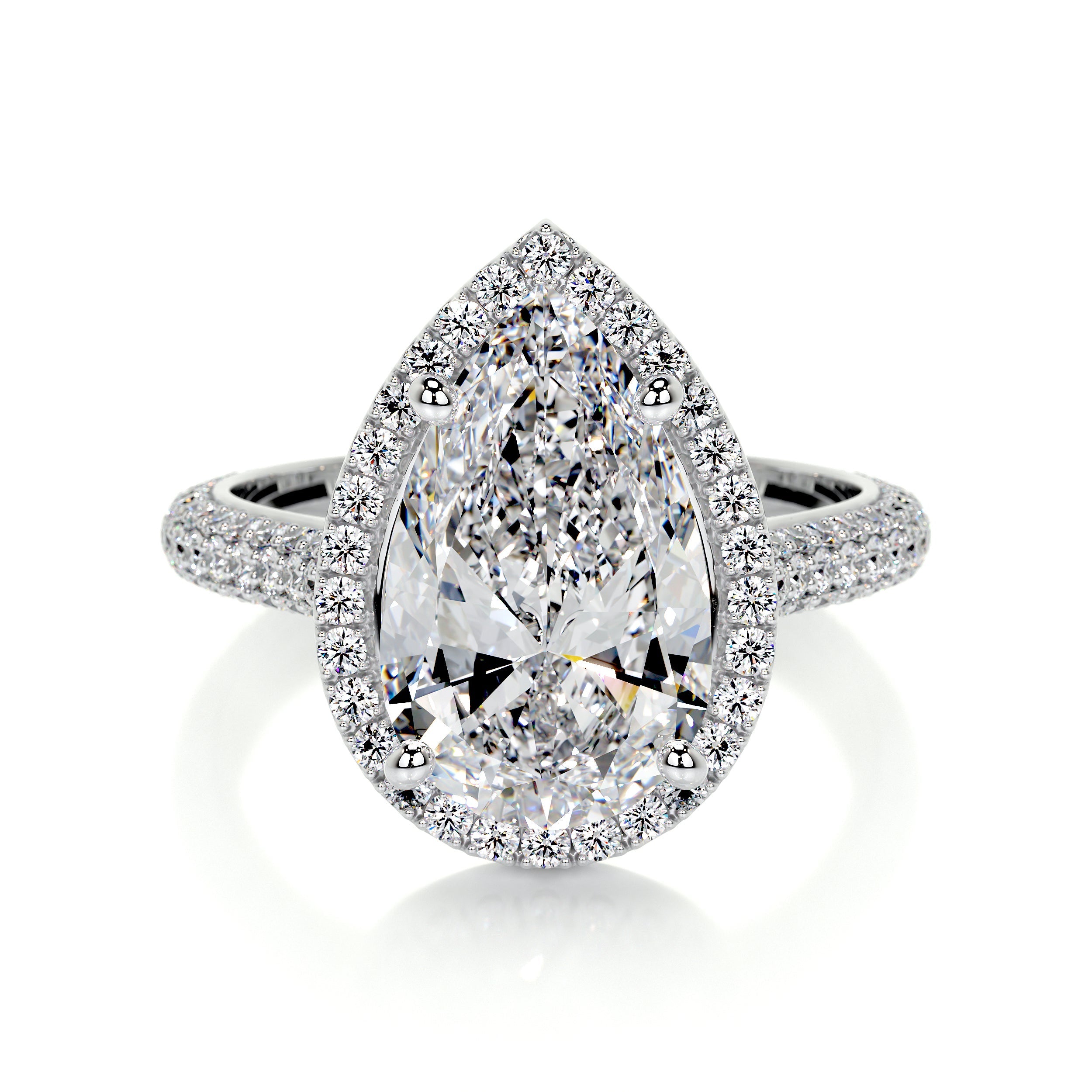 Margarita Lab Grown Diamond Ring -18K White Gold、mySite、hinf8tx79