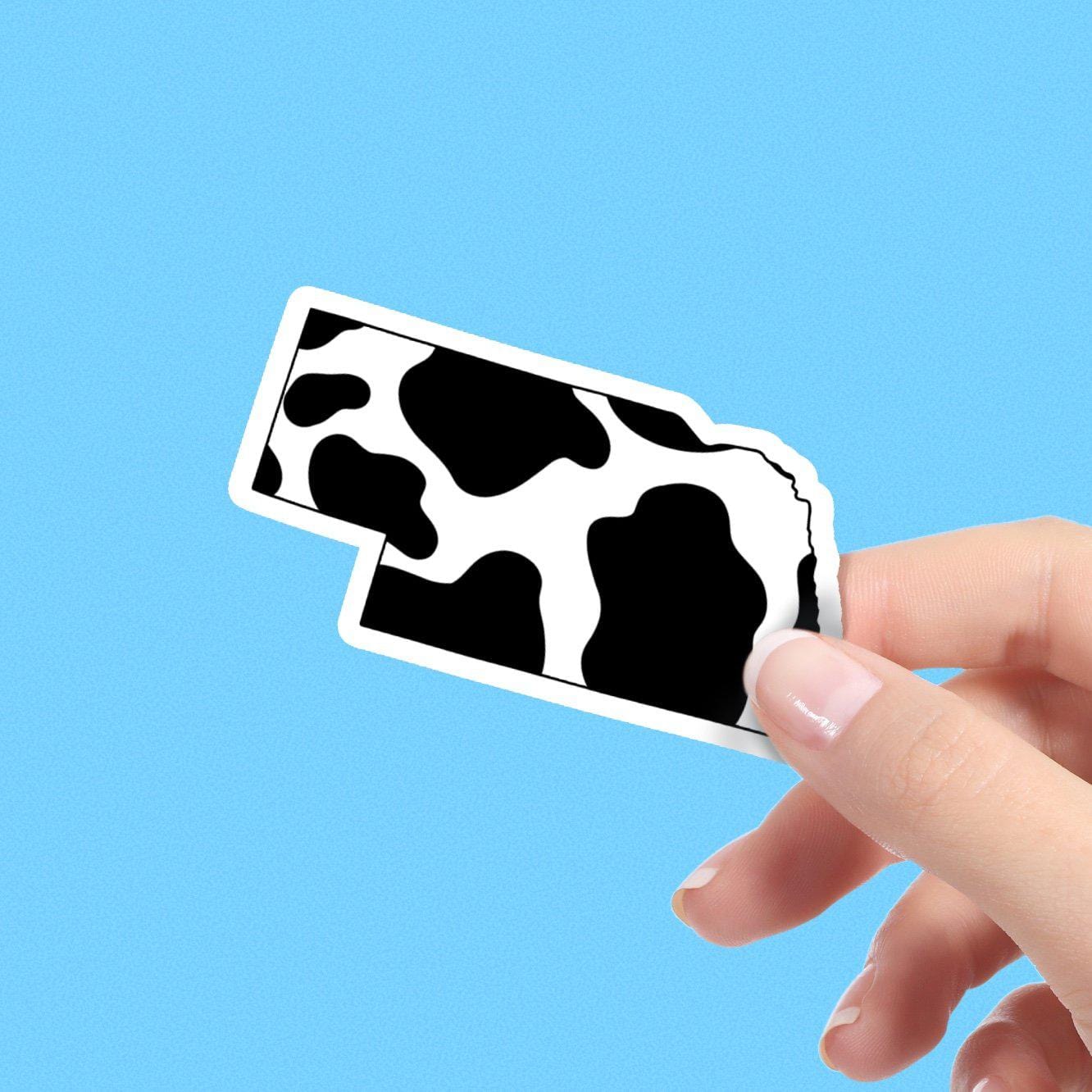  Nebraska Cow Pattern Sticker、mySite、elrpsem3k