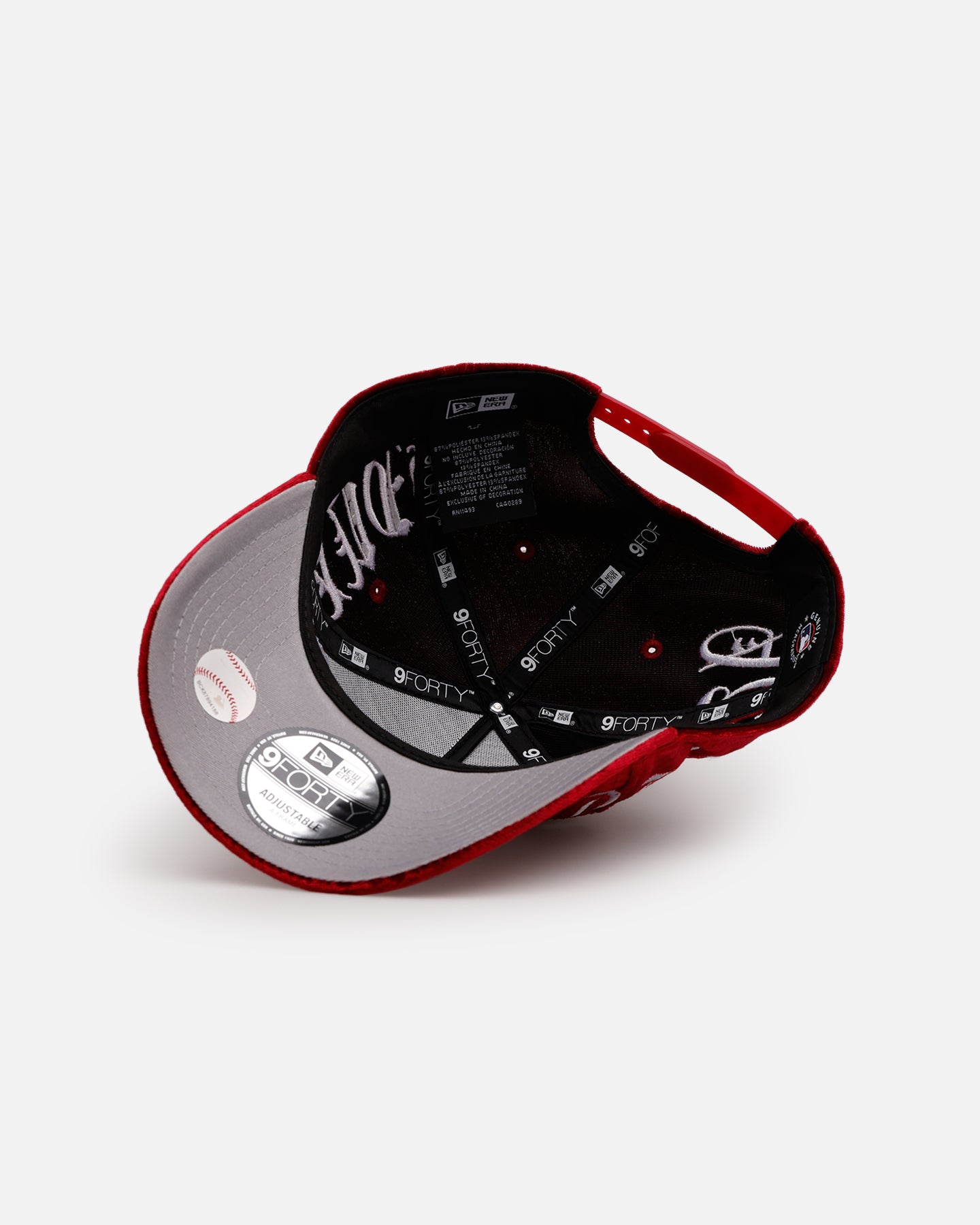 New Era Atlanta Braves 'Velvet Gothic Script' 9FORTY A-Frame Snapback Maroon、mySite、zt4zffjzw