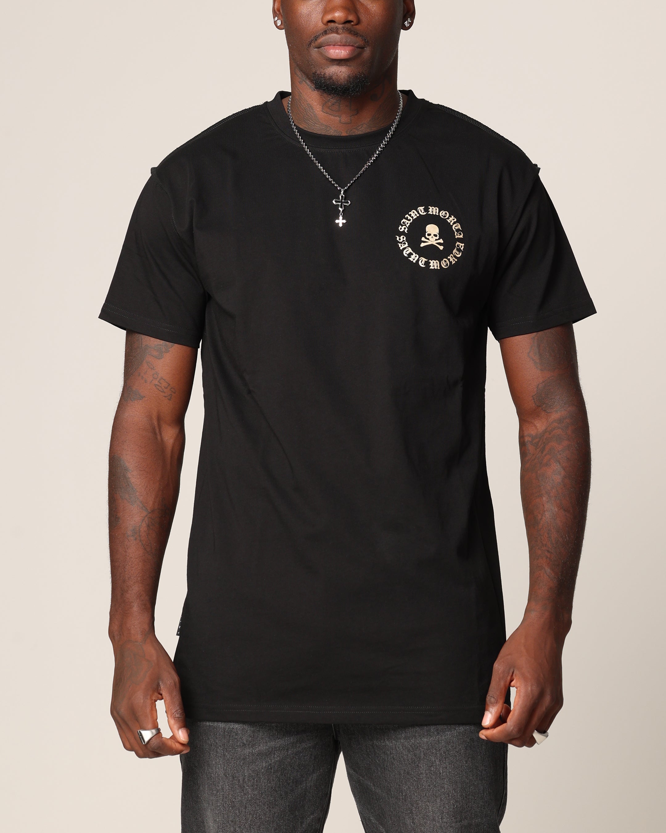 Saint Morta Ceremonies Lafayette T-Shirt Black/Gold、mySite、zt4zffjzw