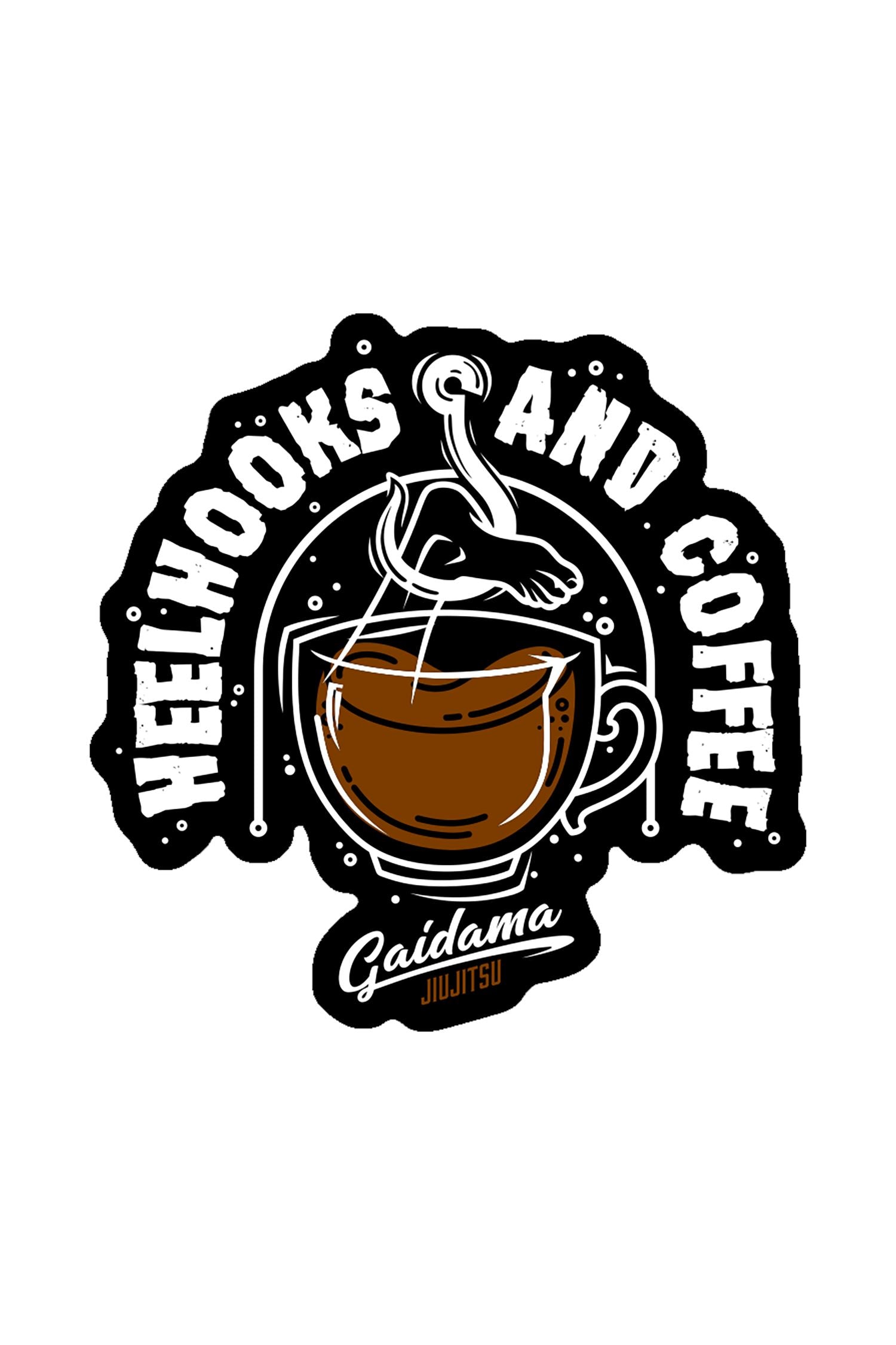 Sticker - Heel Hooks and Coffee、mySite、gigharbornorthrealestate